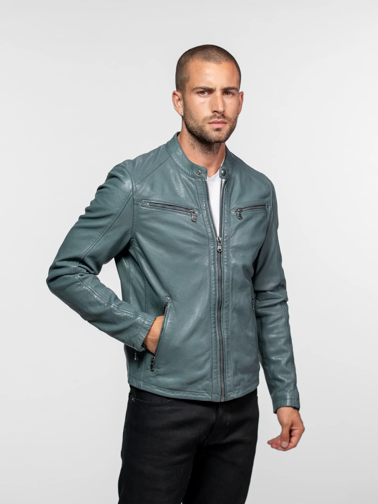 Gafino - Blouson cuir homme - Image 64