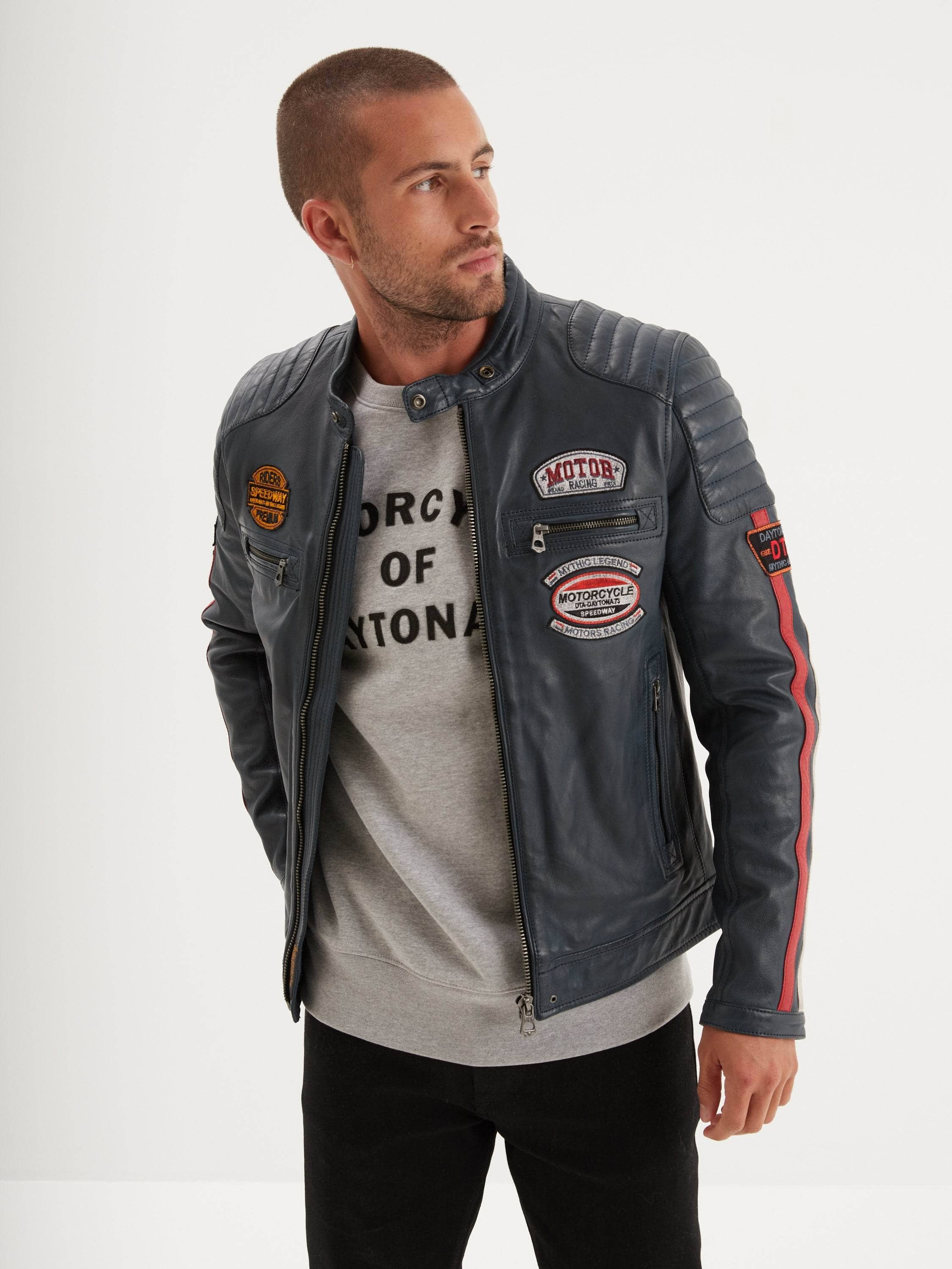 Gasly - Blouson cuir motard - Image 14