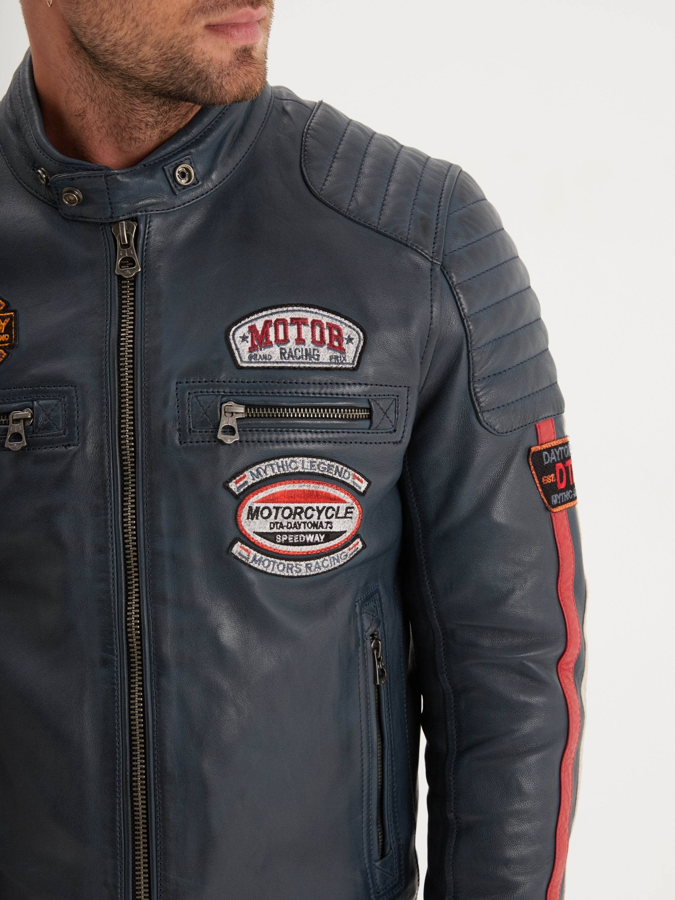 Gasly - Blouson cuir motard - Image 15