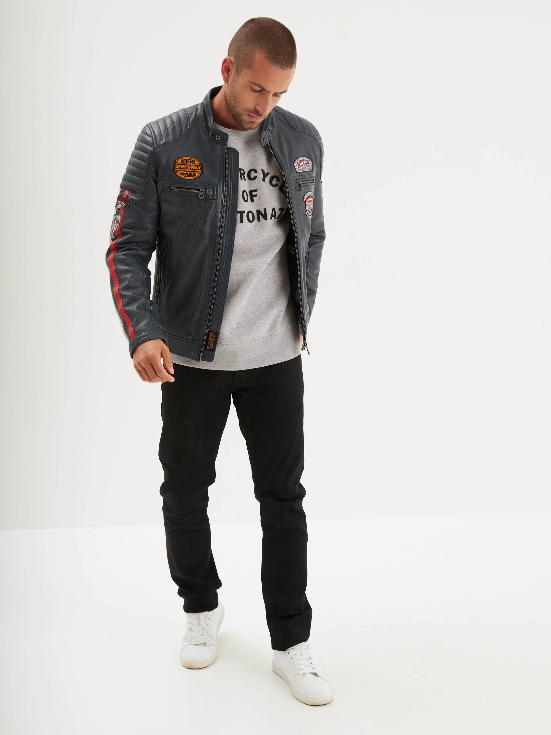Gasly - Blouson cuir motard - Image 18