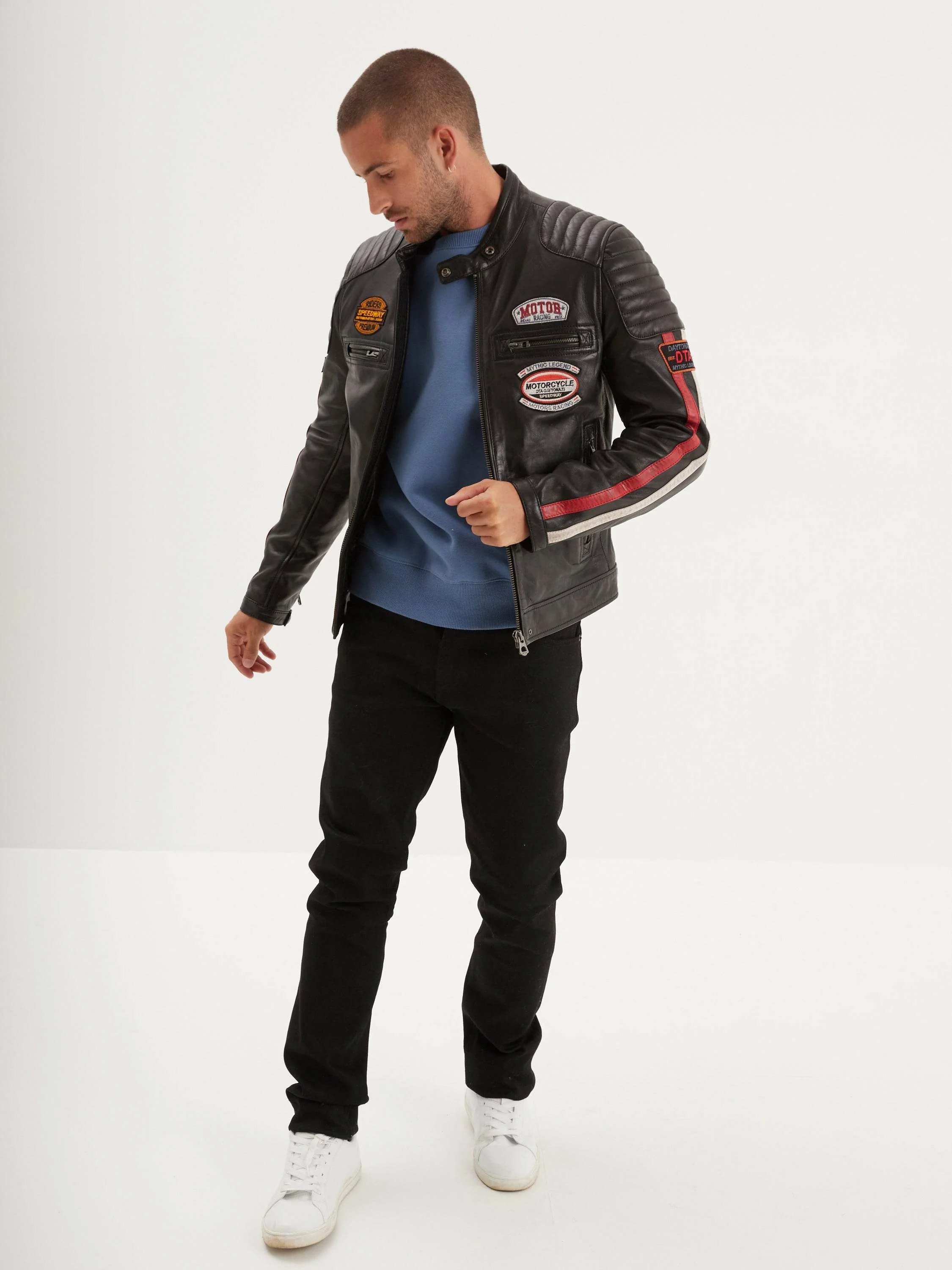 Gasly - Blouson cuir motard - Image 5