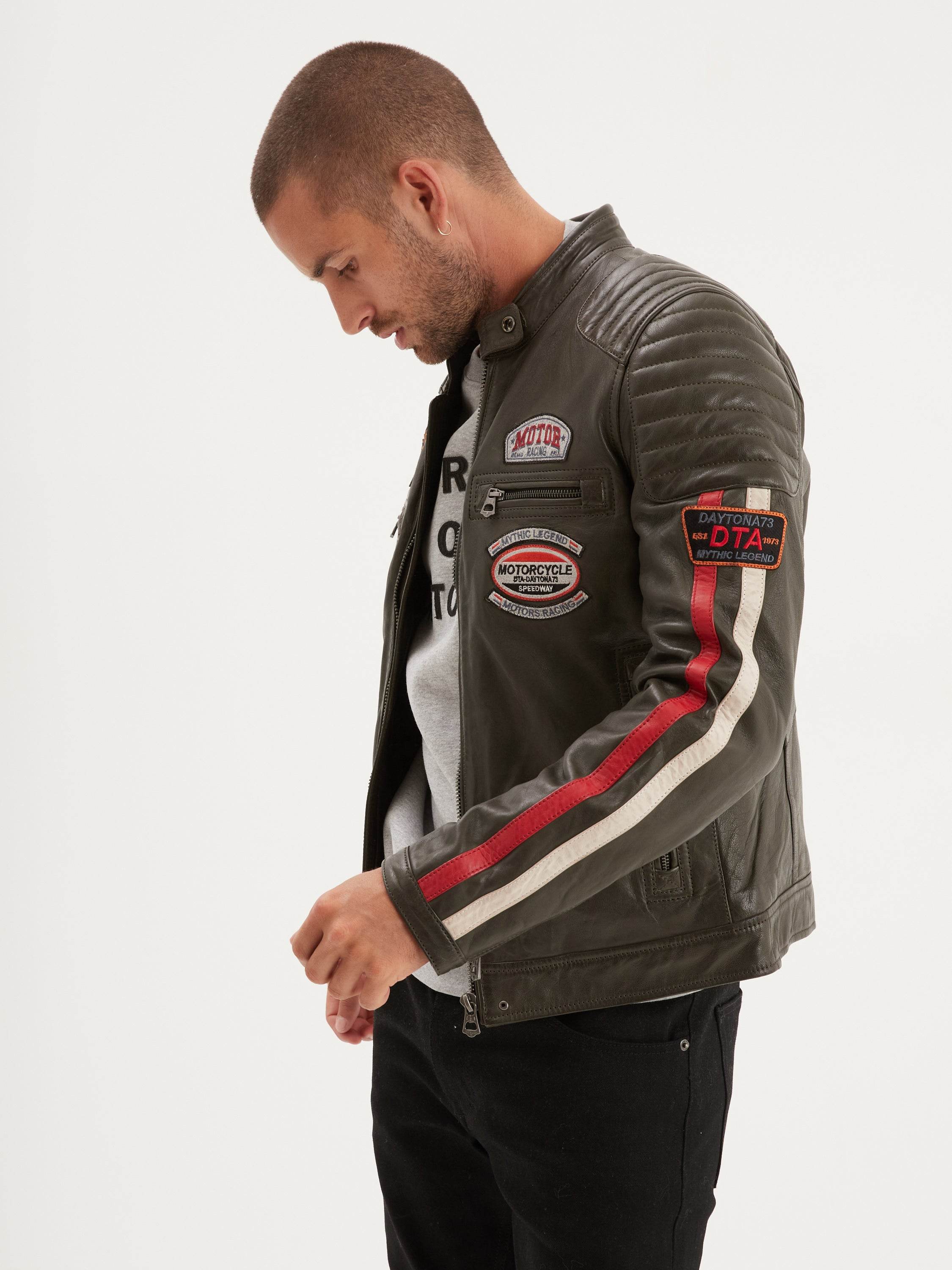 Gasly - Blouson cuir motard - Image 8