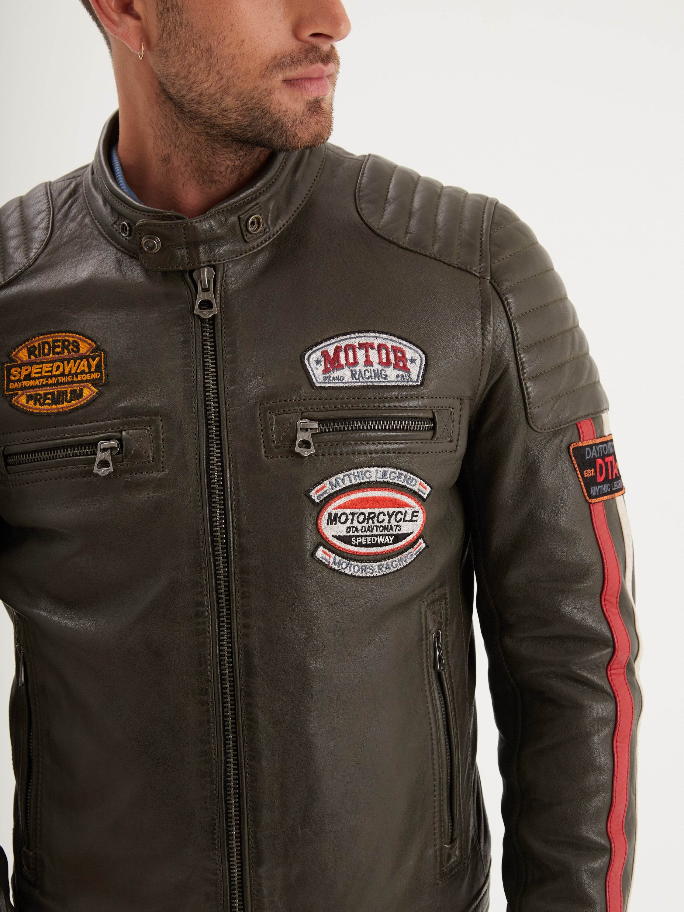 Gasly - Blouson cuir motard - Image 9