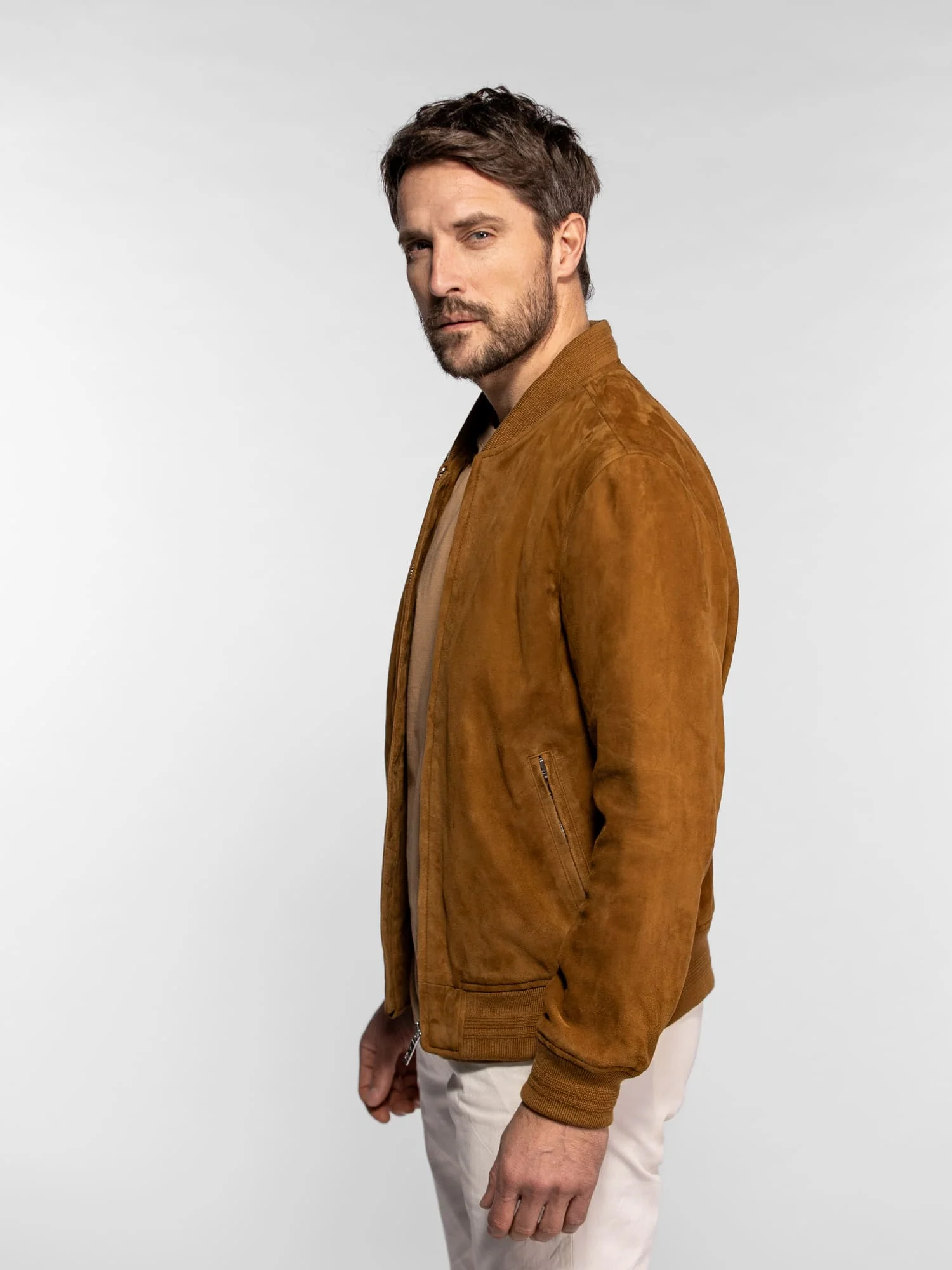 Gila - Bomber cuir suédé - Image 3