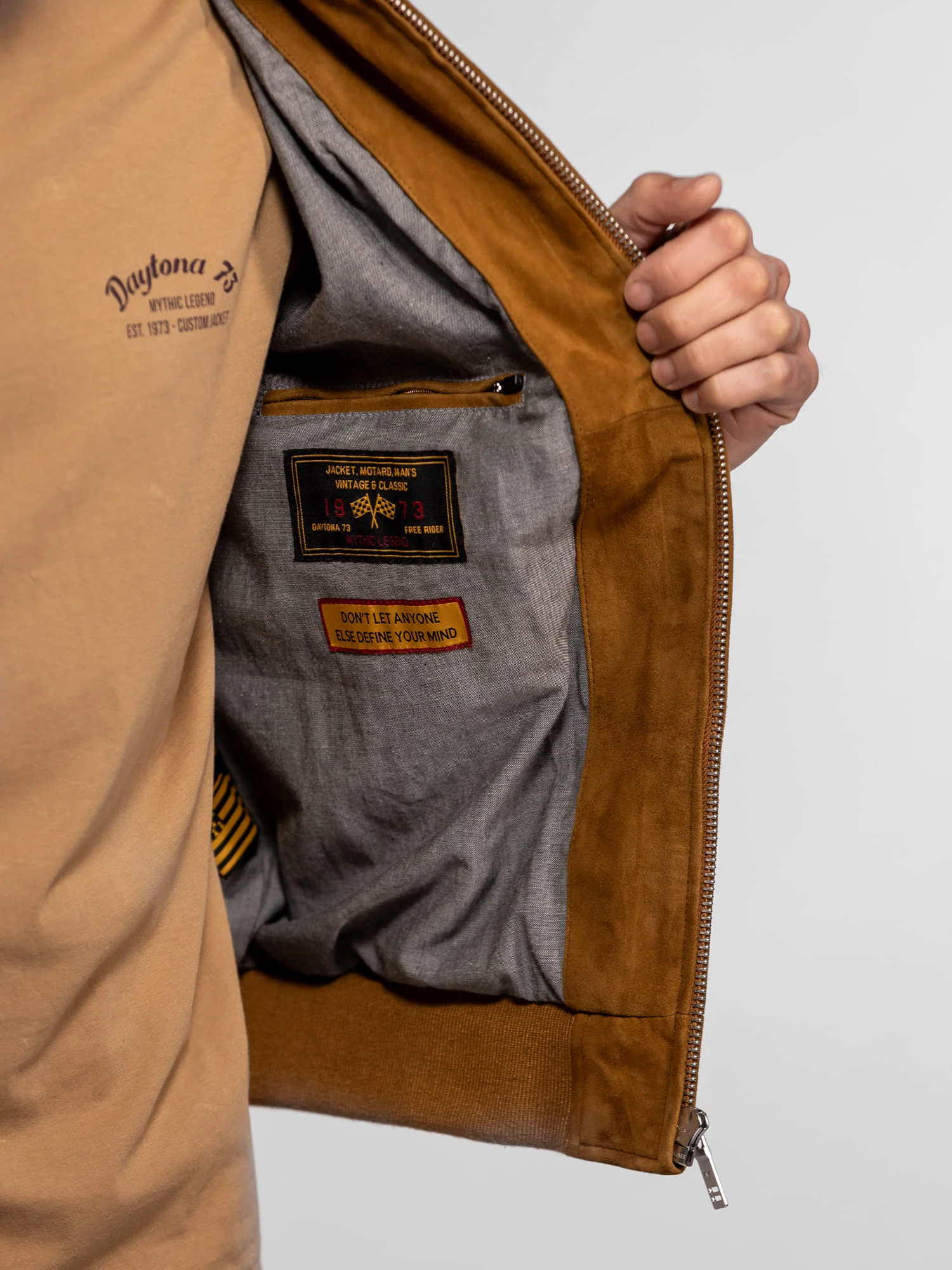 Gila - Bomber cuir suédé - Image 5