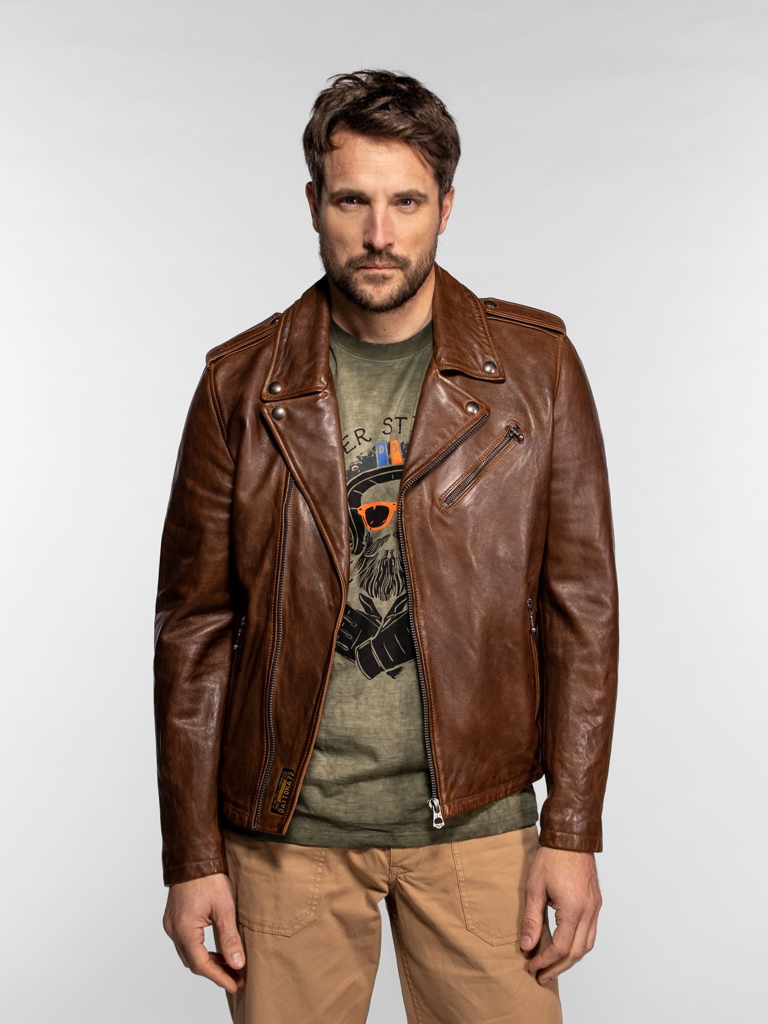 Golberg - Blouson biker cuir homme - Image 10