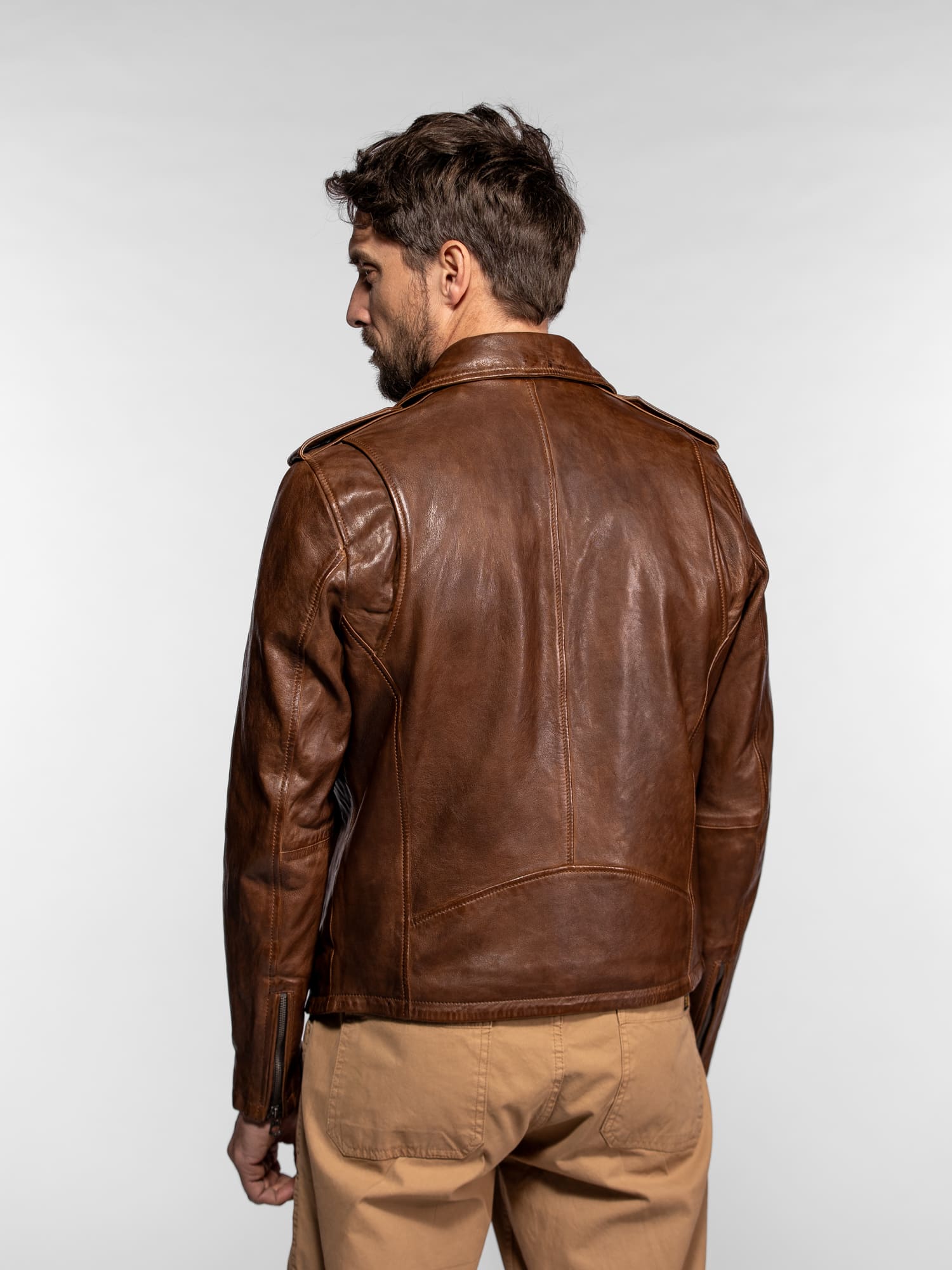 Golberg - Blouson biker cuir homme - Image 11