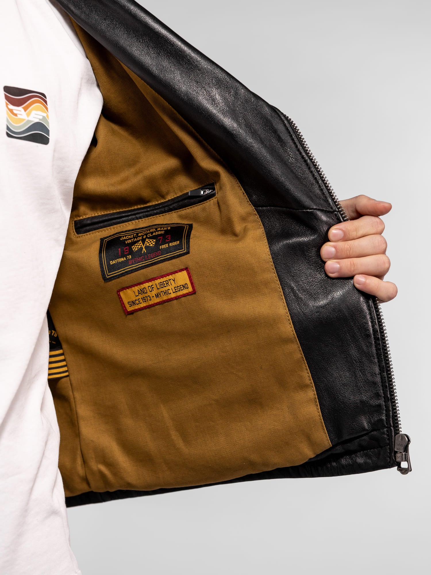 Golberg - Blouson biker cuir homme - Image 7