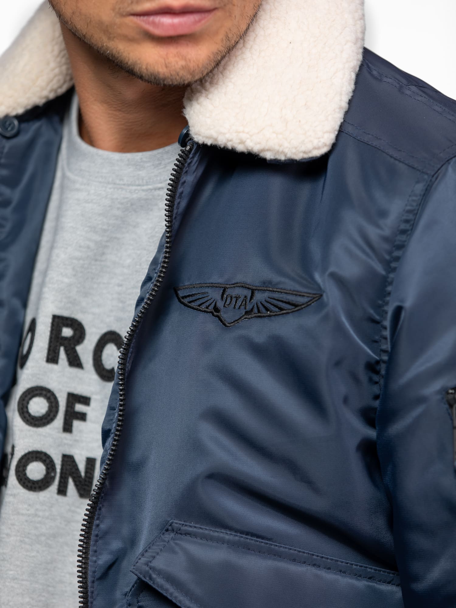 Hanford - Veste aviateur en nylon - Image 11