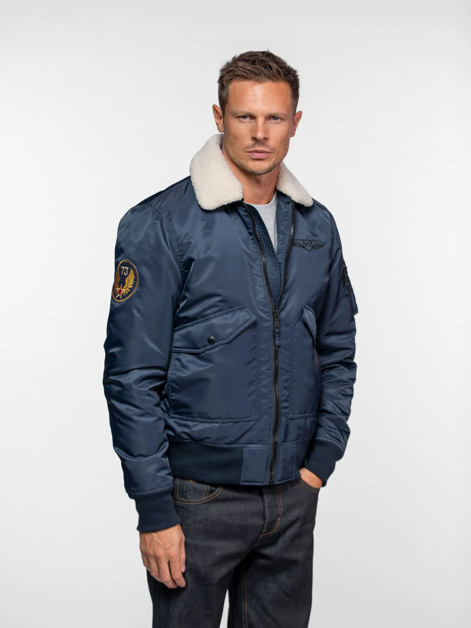 Hanford - Veste aviateur en nylon - Image 9