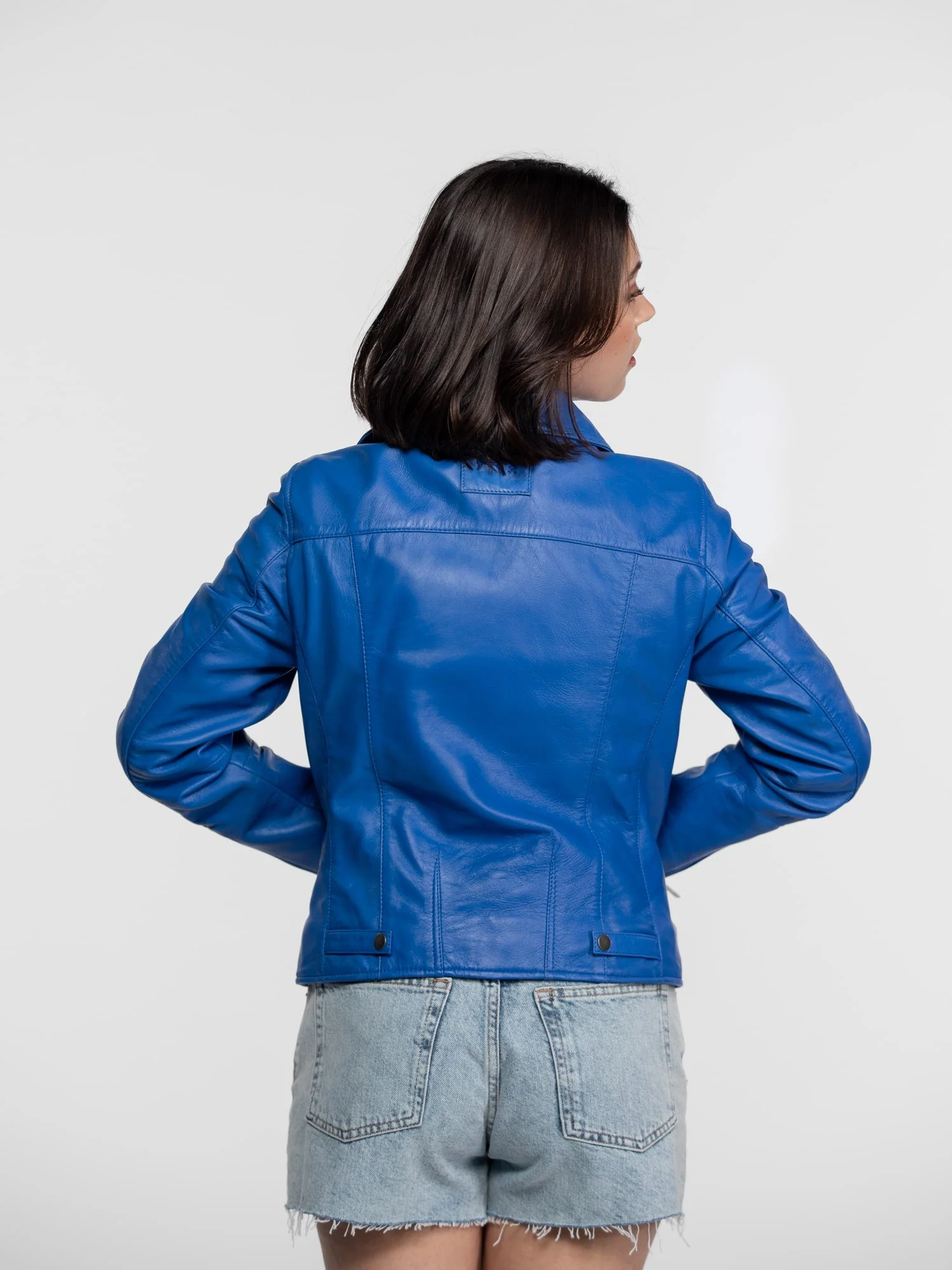Haven - Blouson biker cuir femme - Image 10