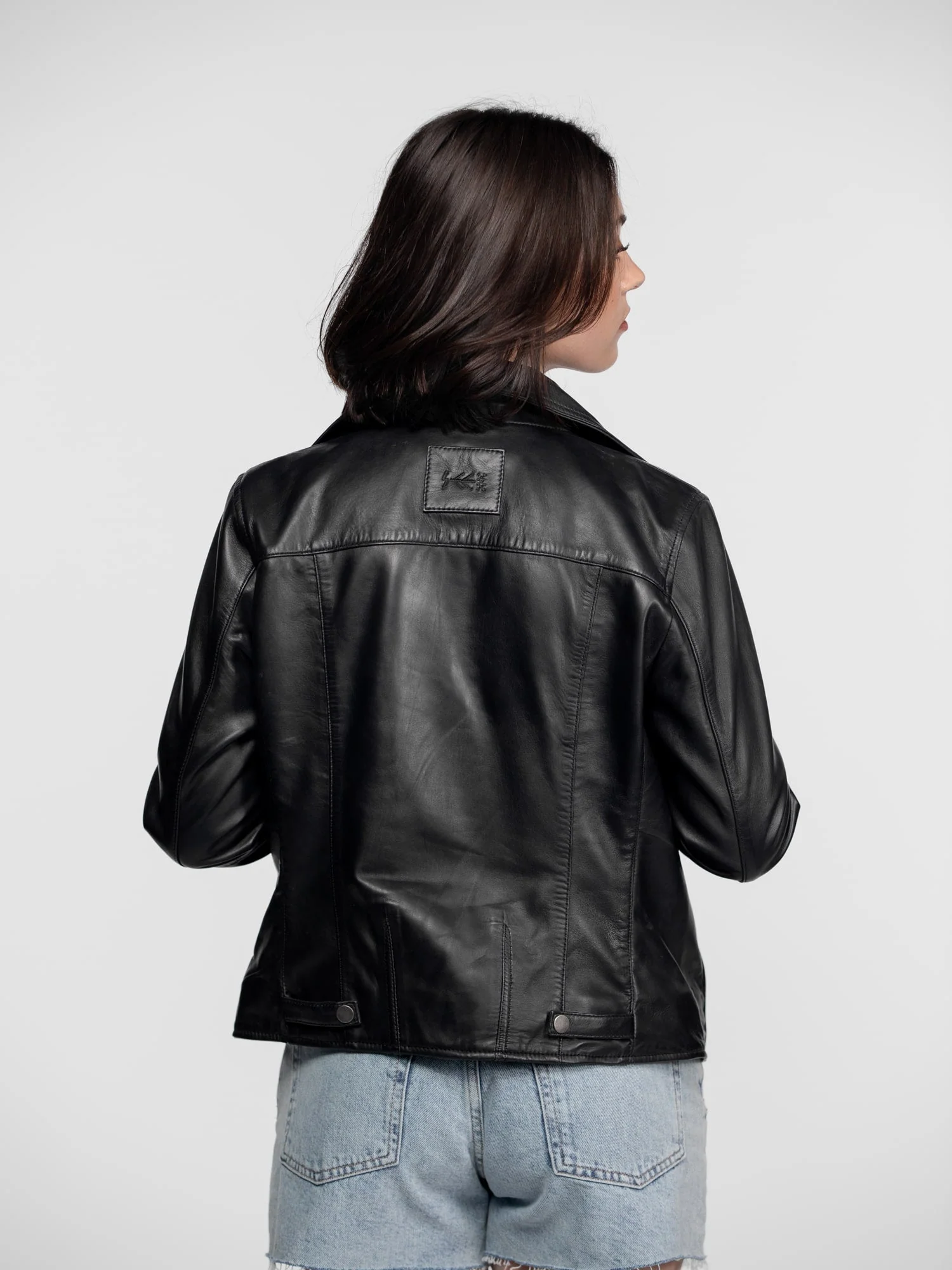 Haven - Blouson biker cuir femme - Image 14