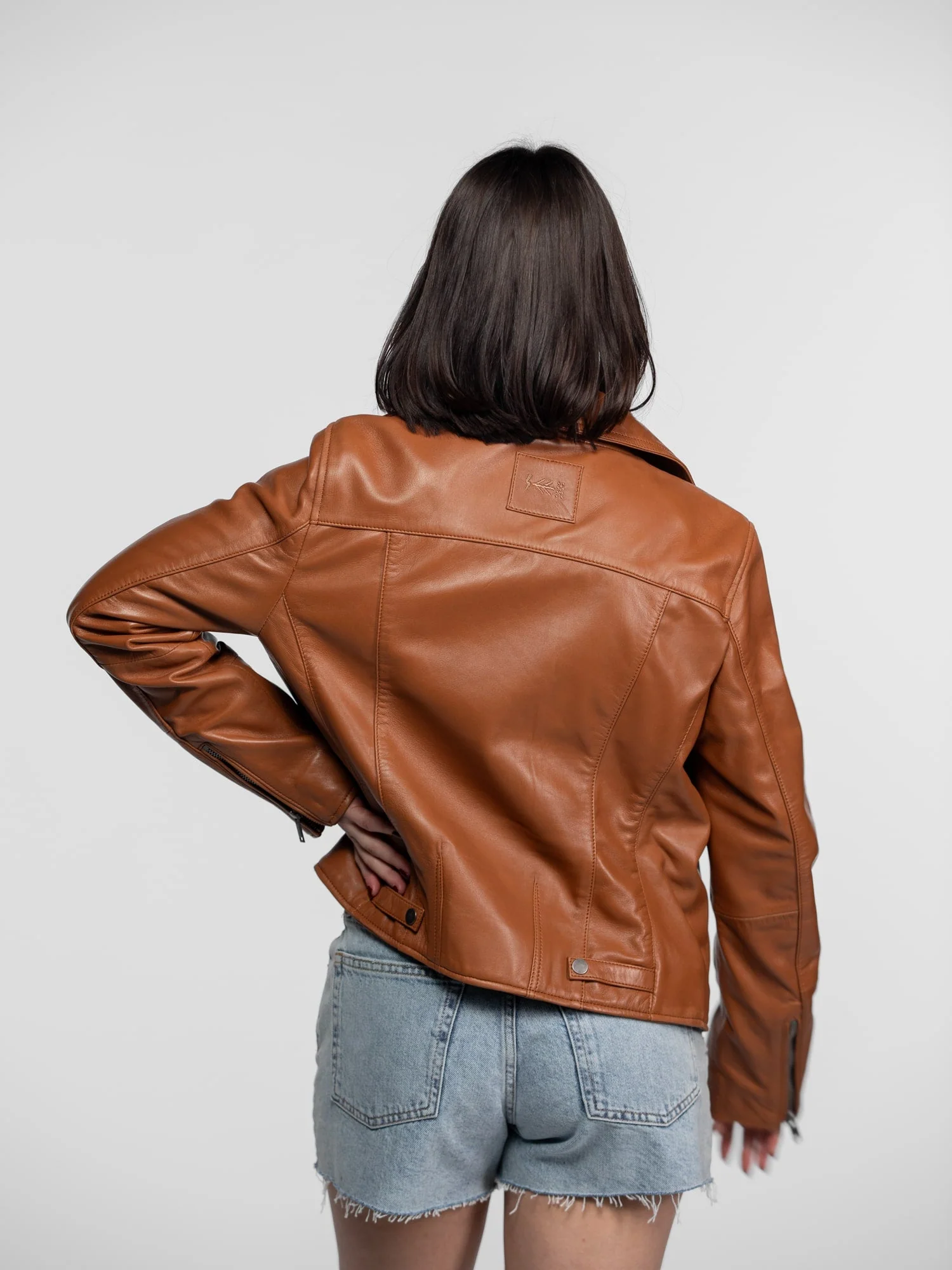 Haven - Blouson biker cuir femme - Image 4