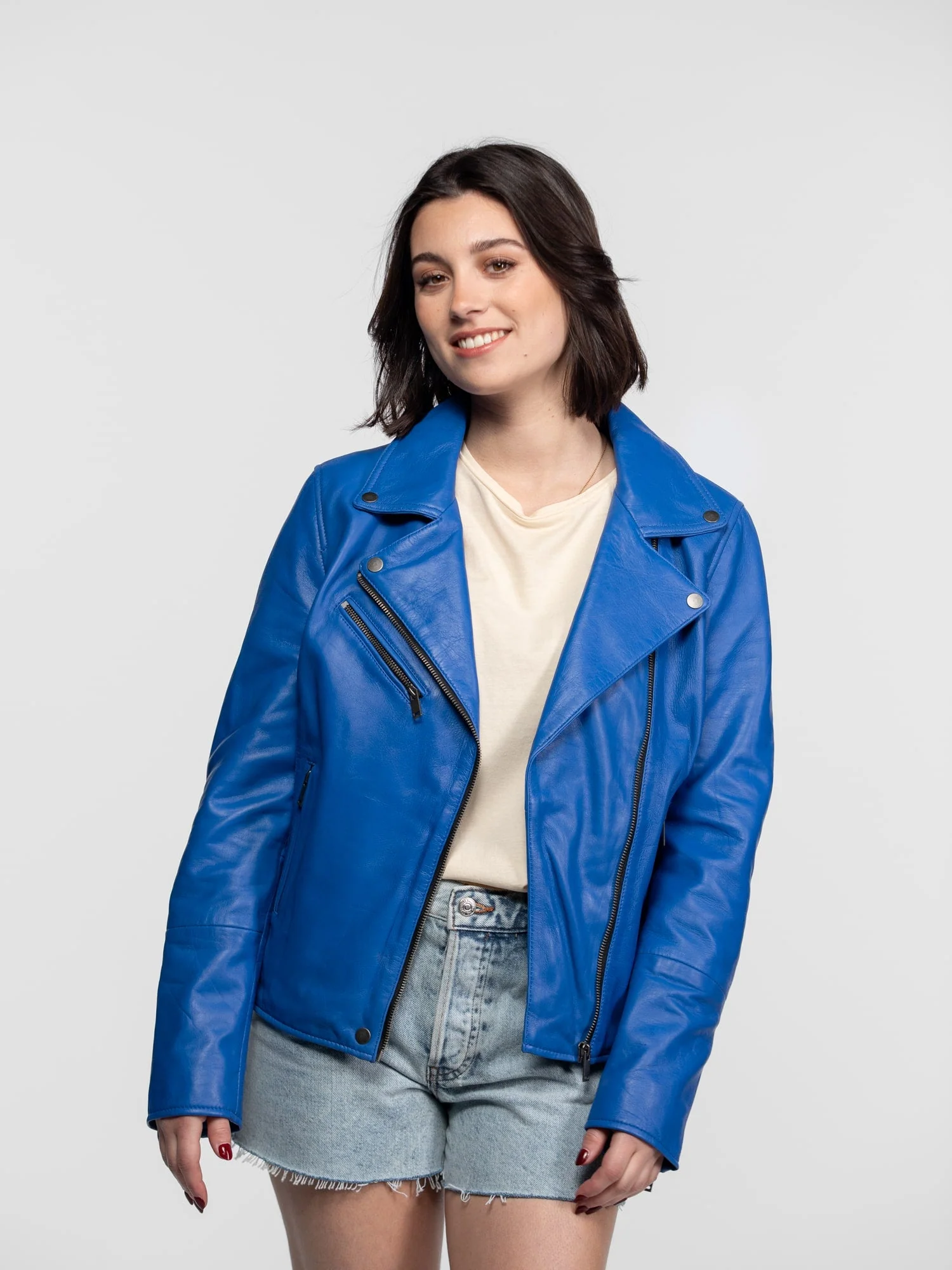 Haven - Blouson biker cuir femme - Image 7