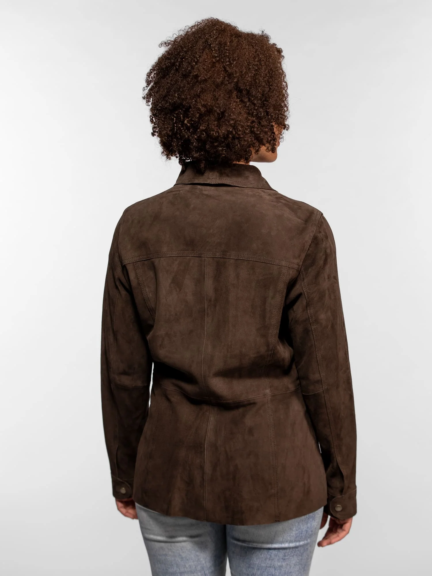 Hazel - Veste en cuir suédé femme - Image 4