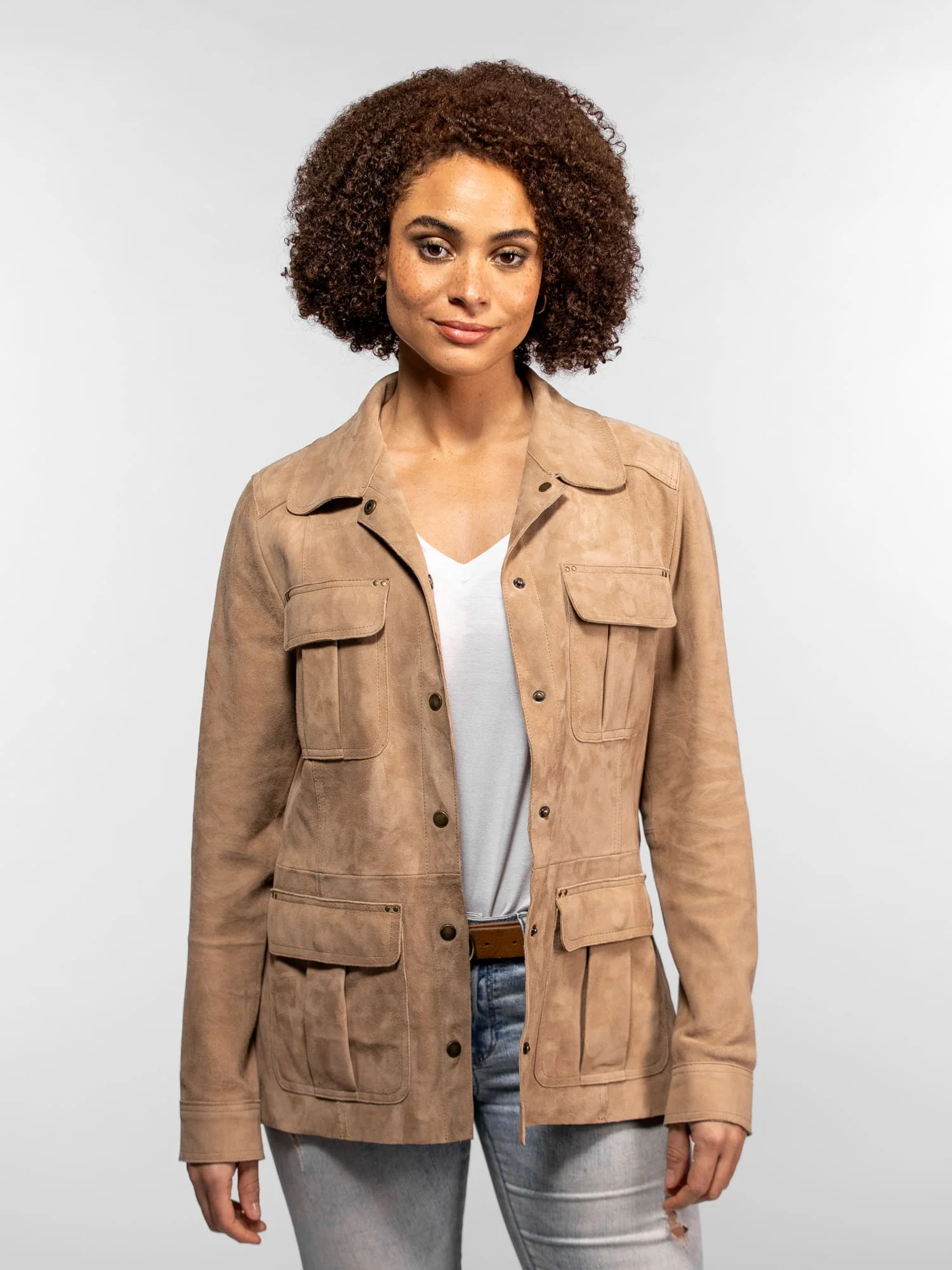 Hazel - Veste en cuir suédé femme - Image 6