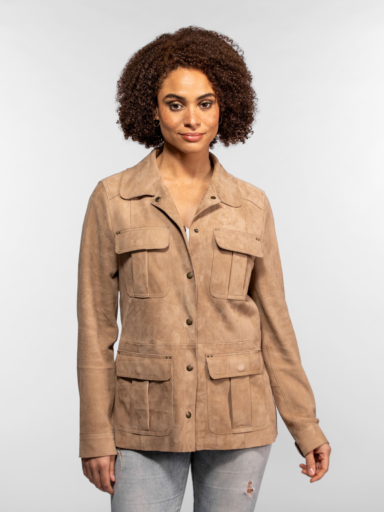 Hazel - Veste en cuir suédé femme - Image 9