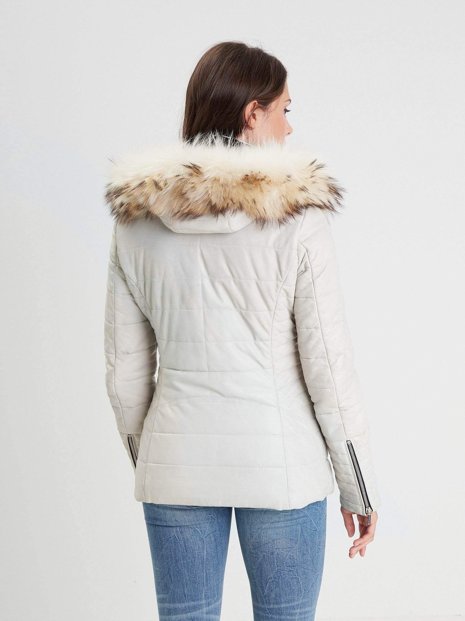 Helena fur - Doudoune cuir femme - Image 16