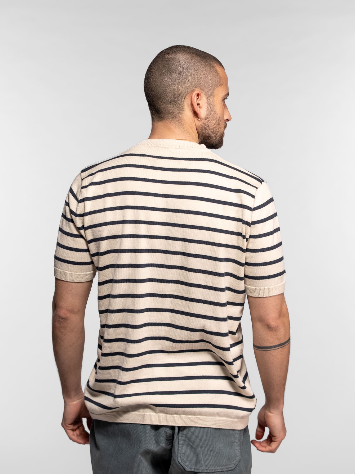 Holt - Pull tricot marinière - Image 7