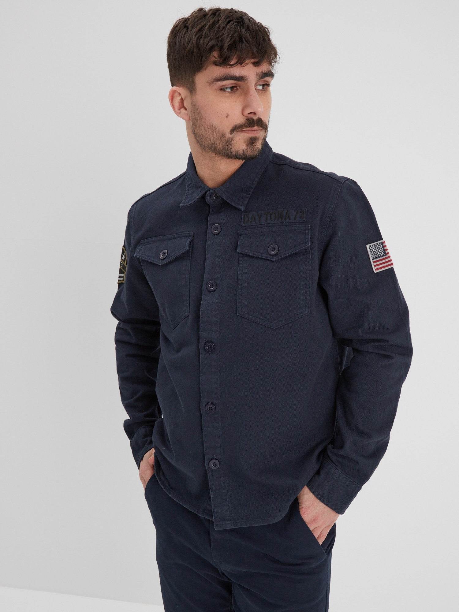 Jeffy - Chemise militaire homme - Image 13