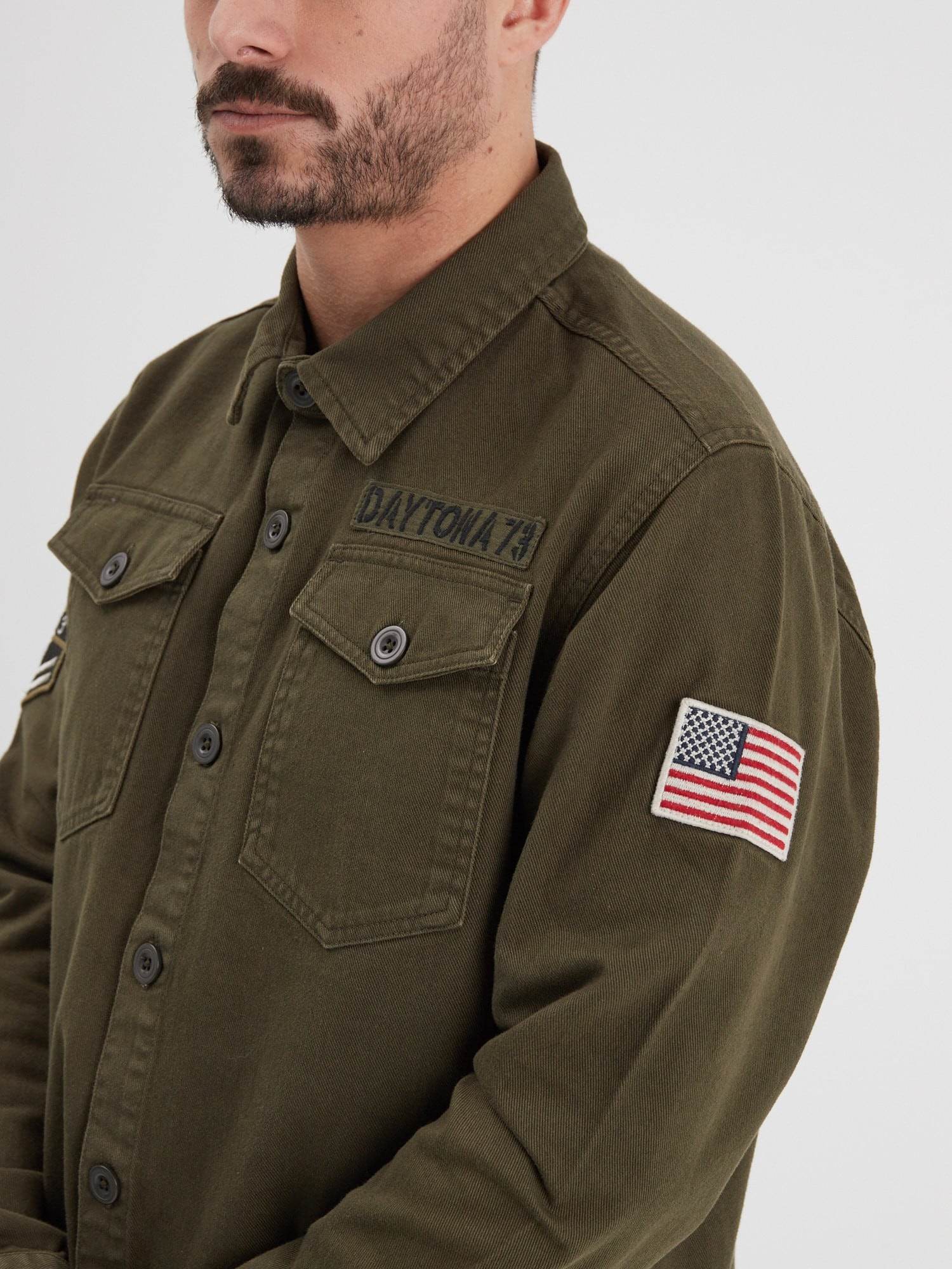 Jeffy - Chemise militaire homme - Image 3