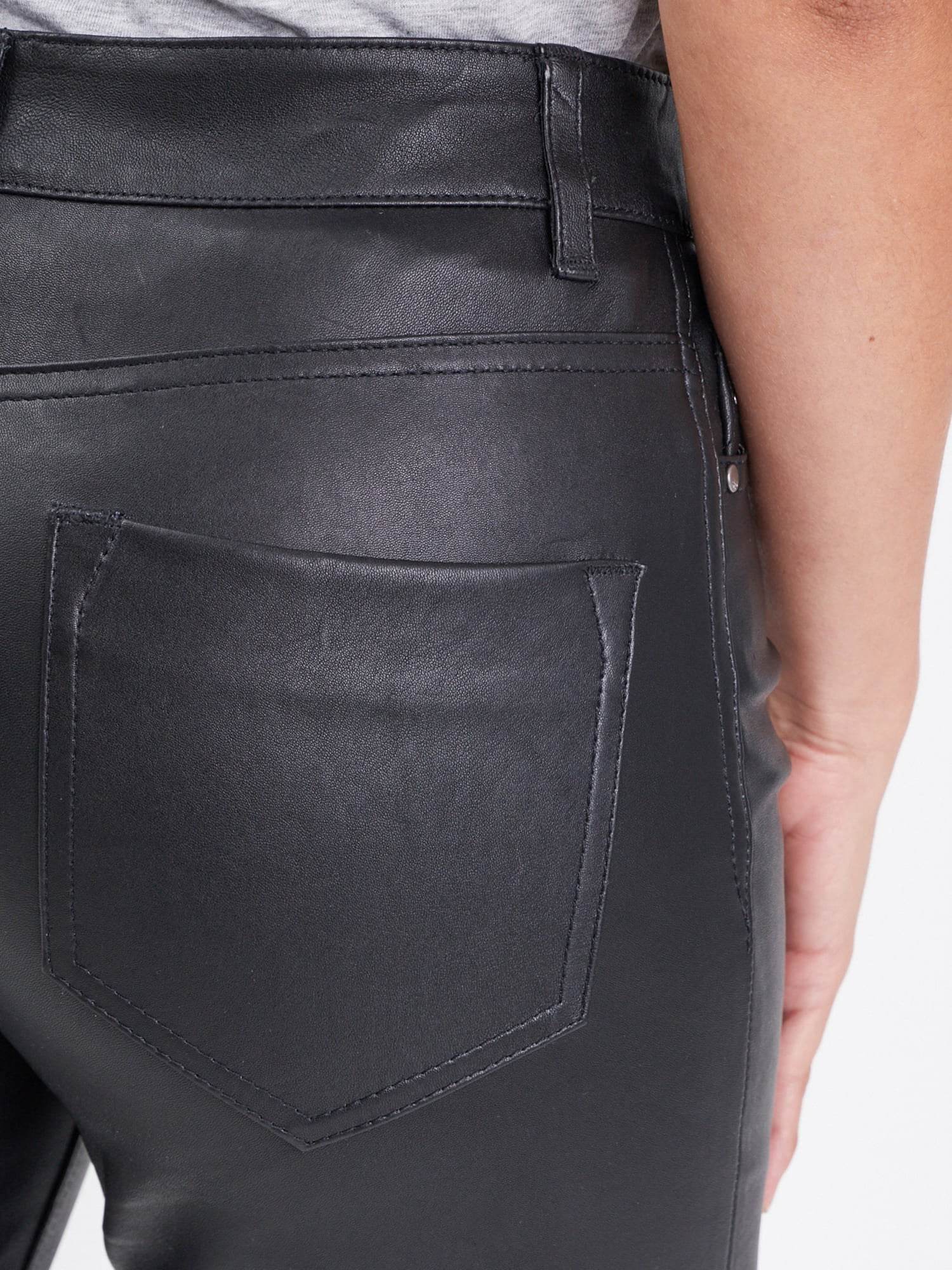Jiny - Pantalon slim cuir femme - Image 3