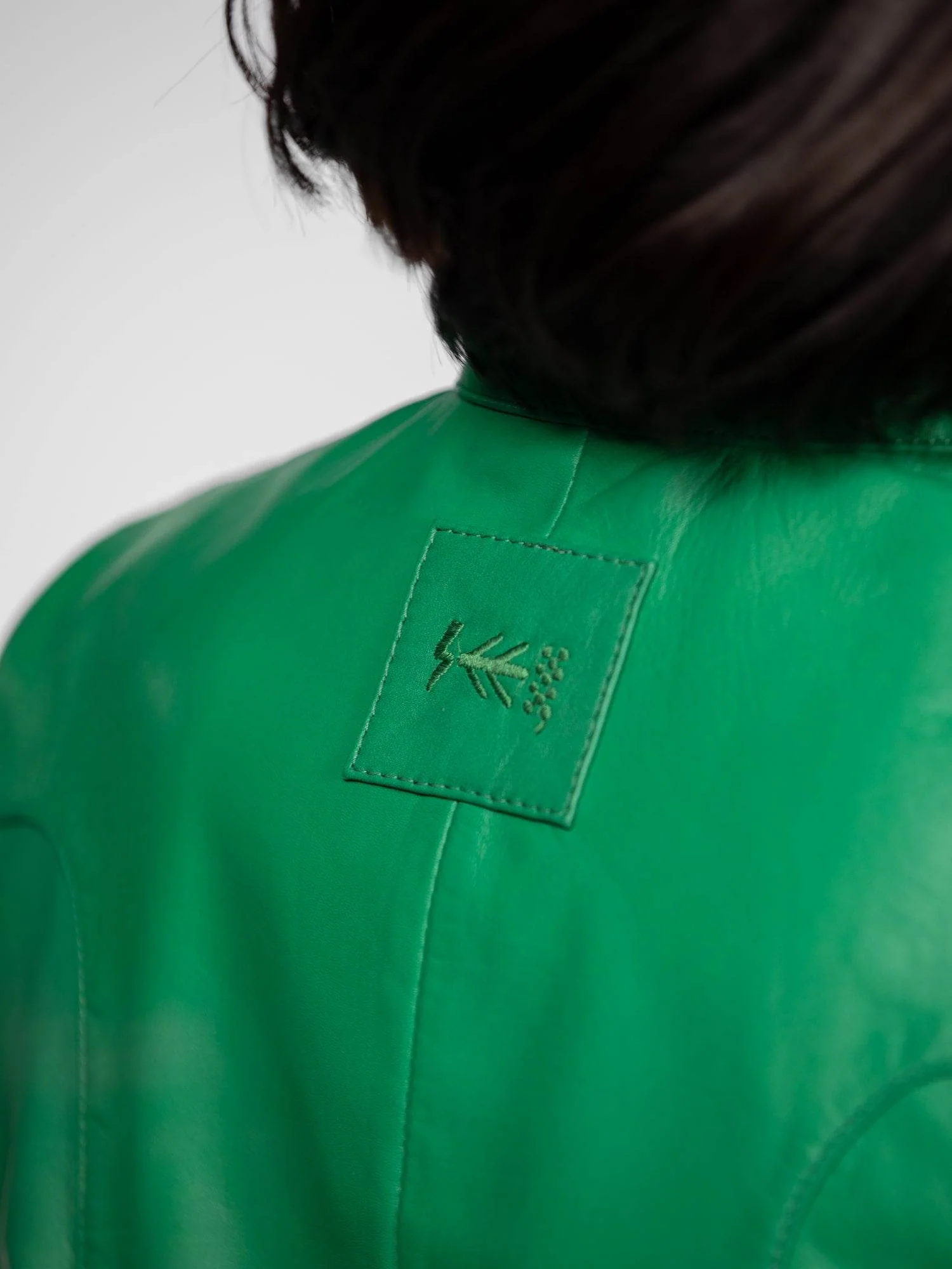 Lola - Veste cuir col rond femme - Image 11