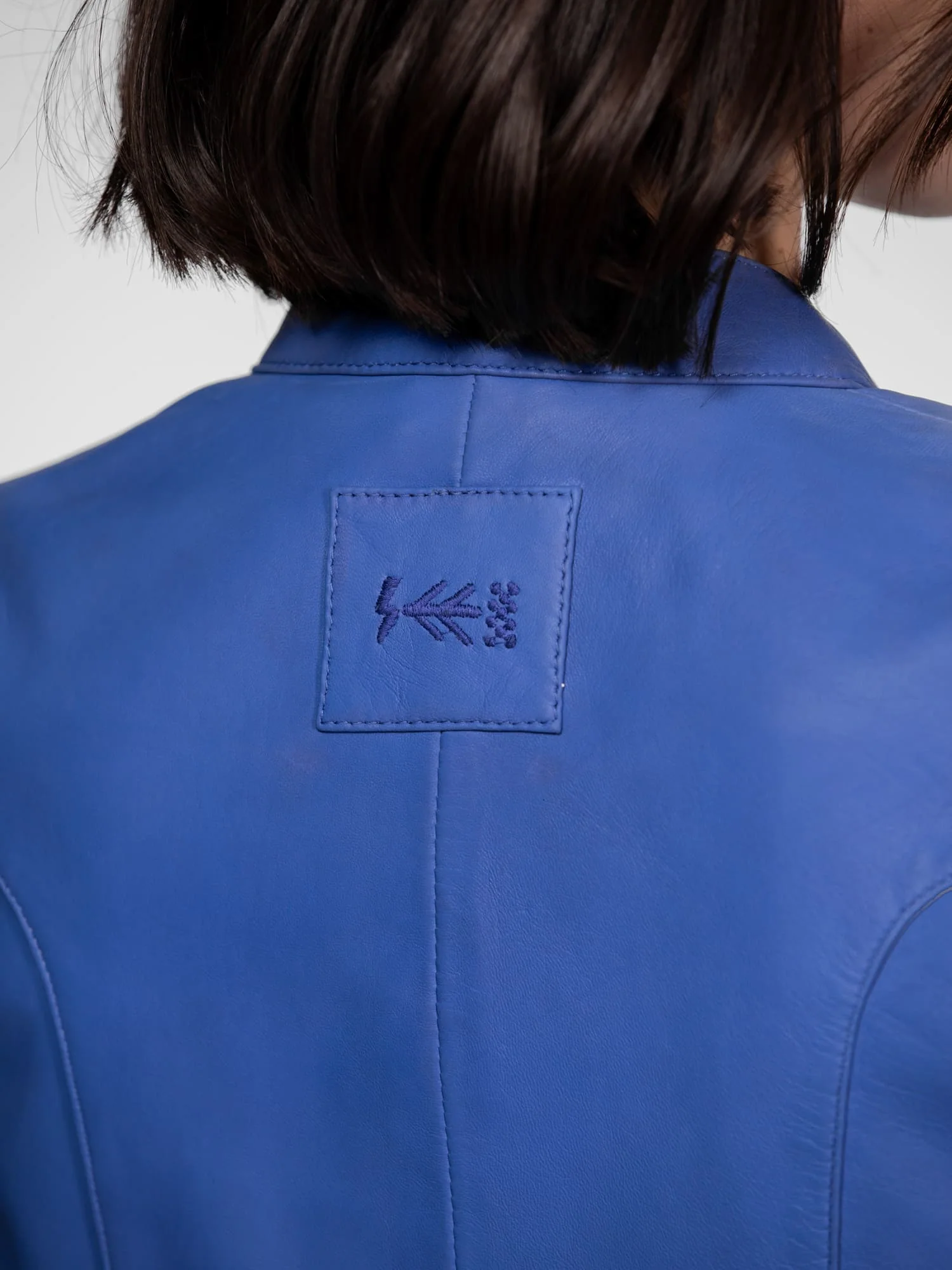 Lola - Veste cuir col rond femme - Image 22