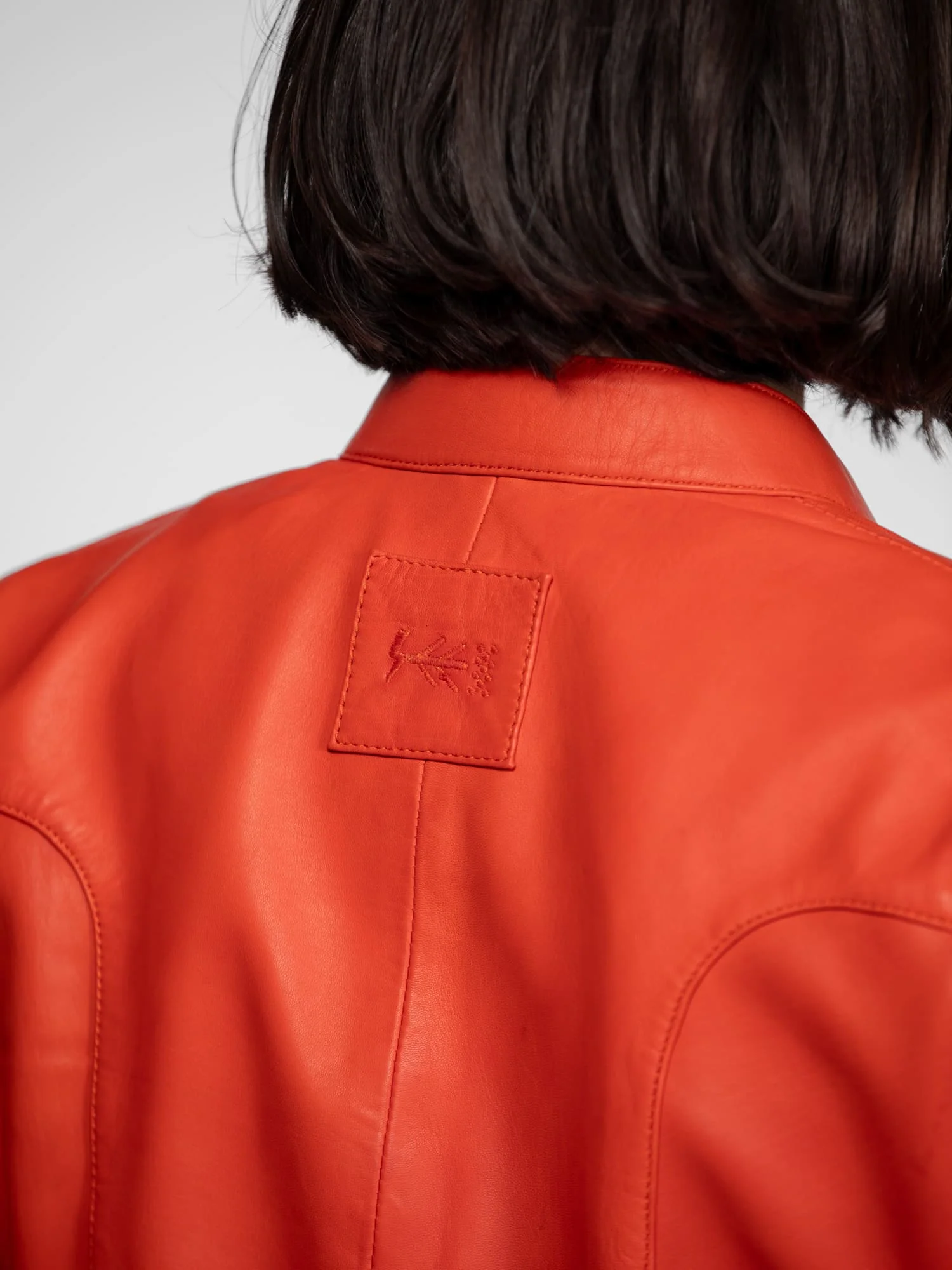 Lola - Veste cuir col rond femme - Image 28