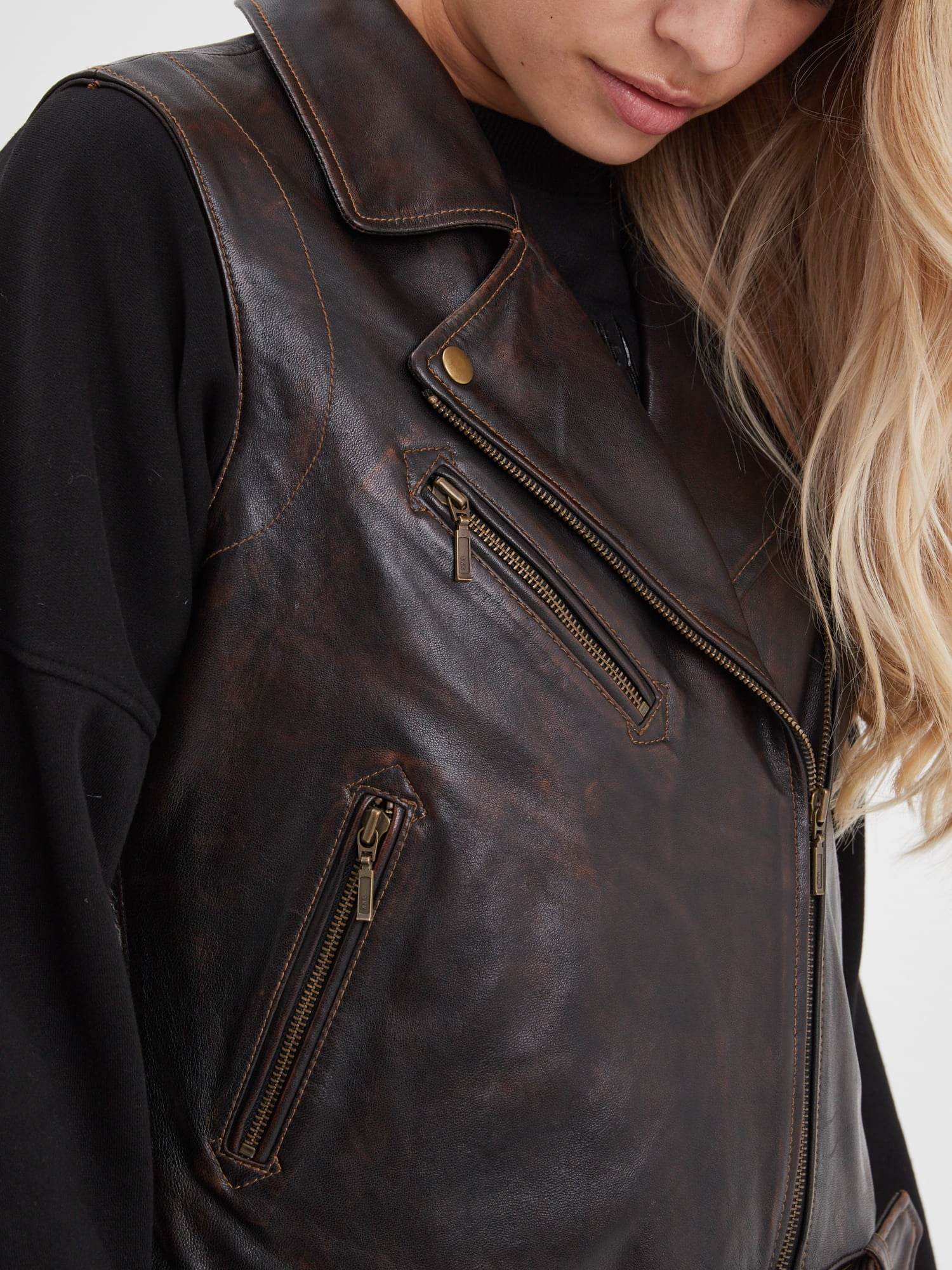 Madeline - Blouson cuir femme - Image 6