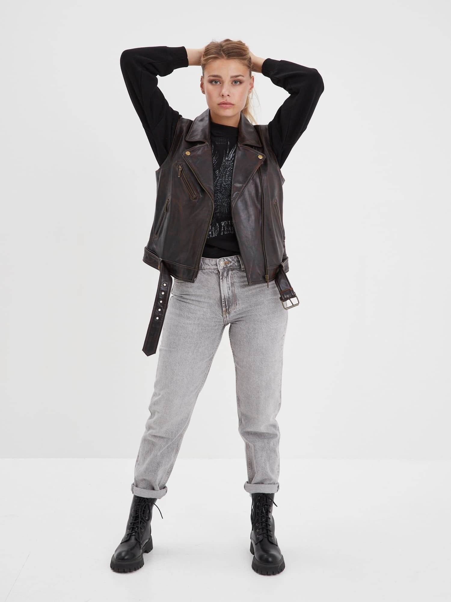 Madeline - Blouson cuir femme - Image 7