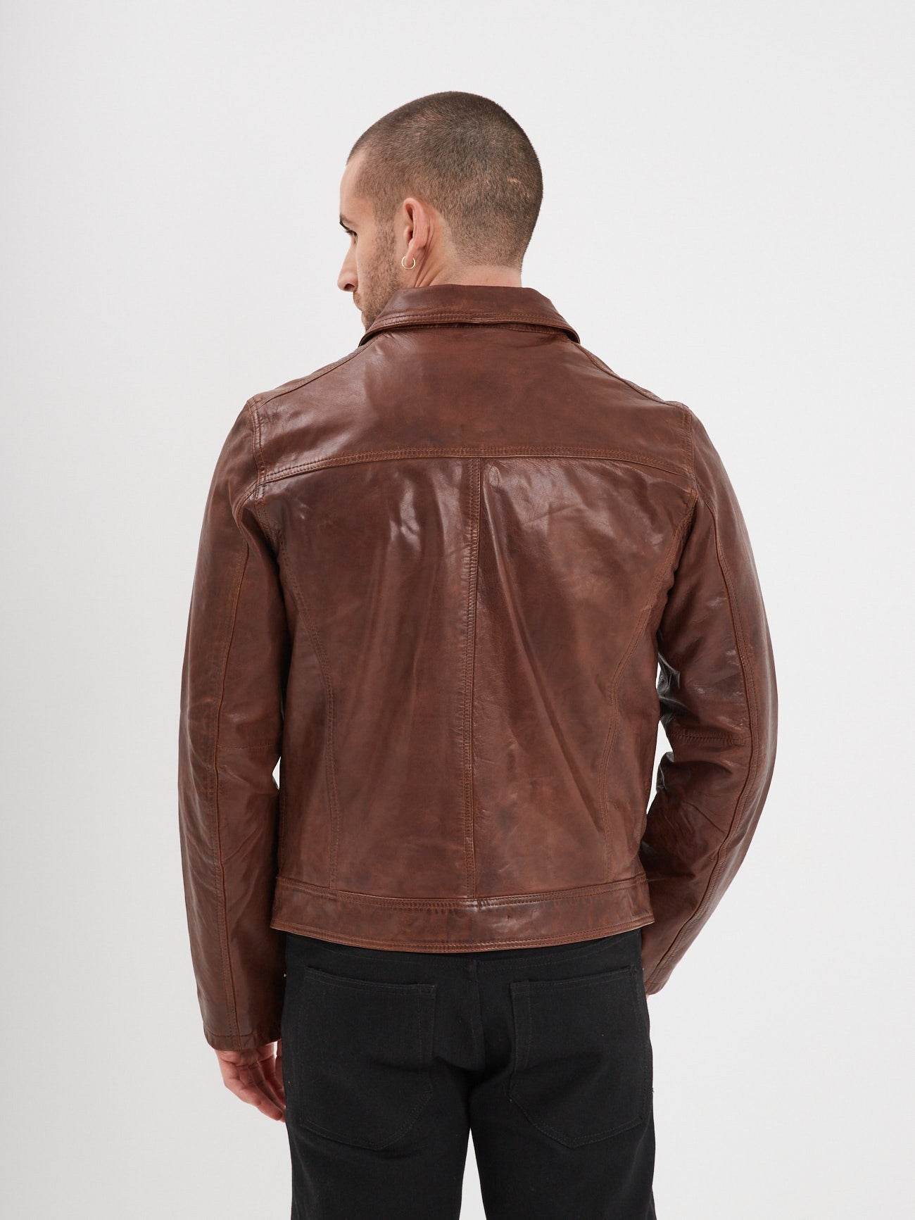 Major - Blouson cuir homme - Image 5