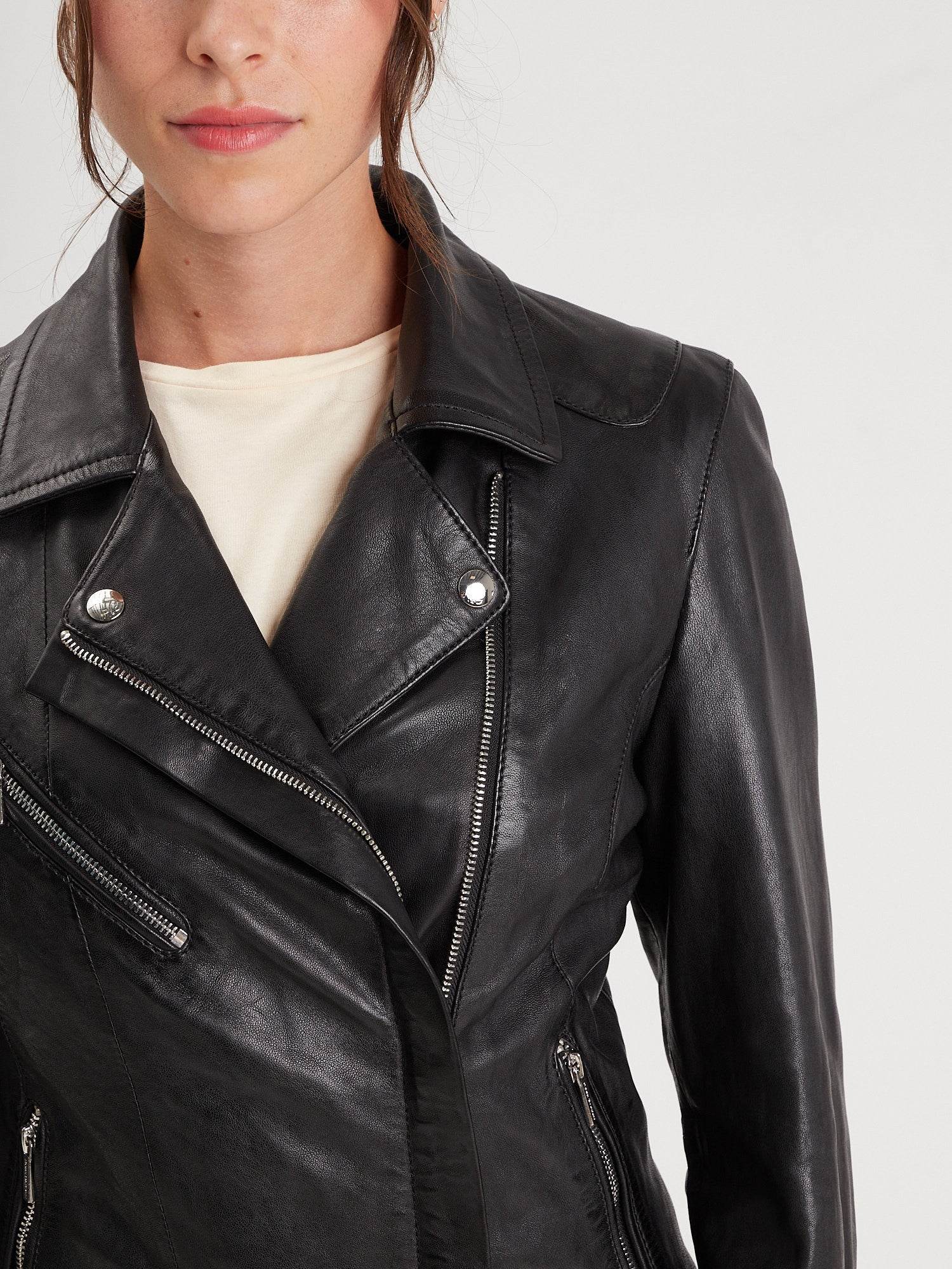 Margaux - Blouson cuir femme - Image 3