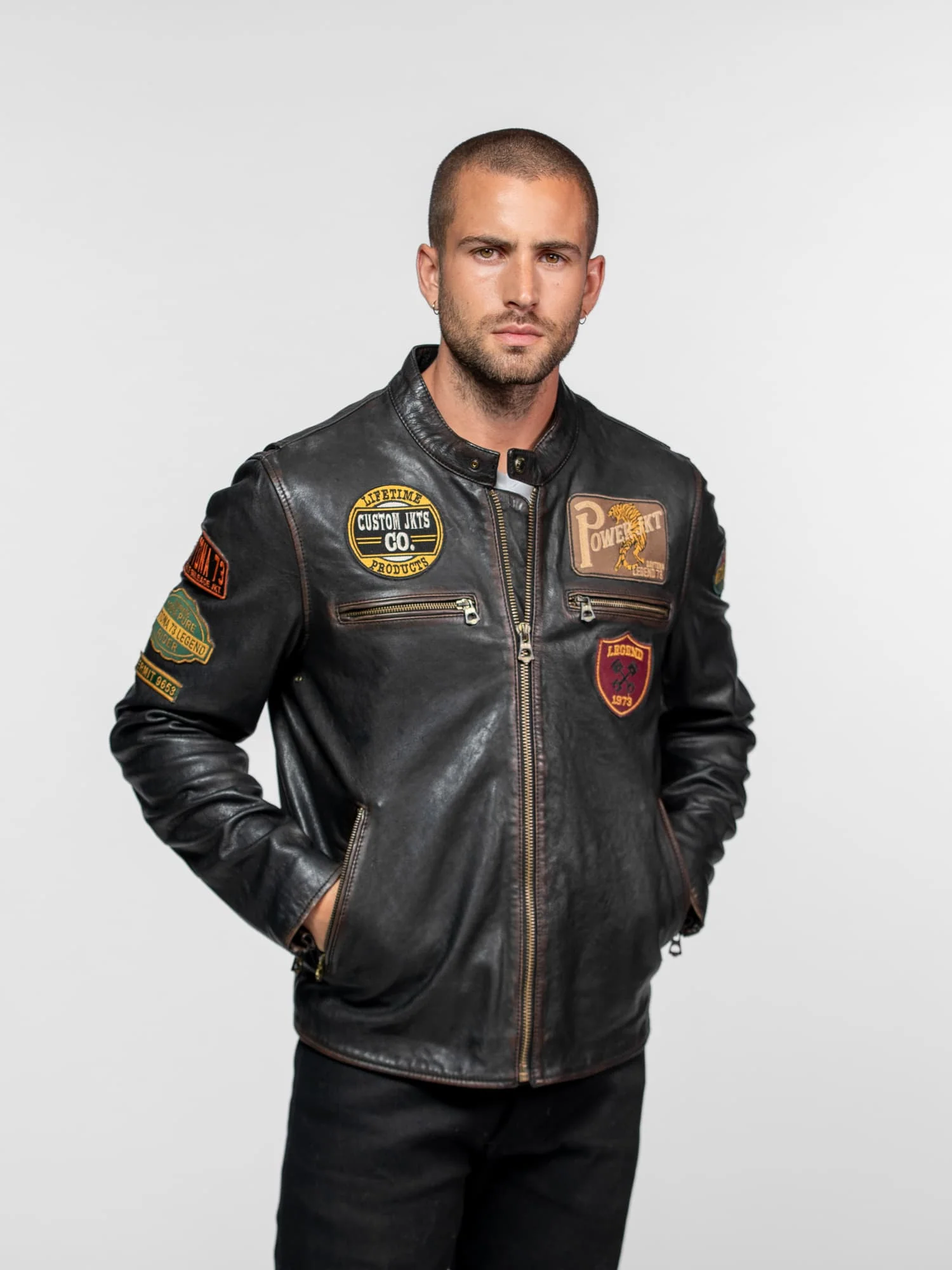 Martinez - Blouson moto vintage - Image 5