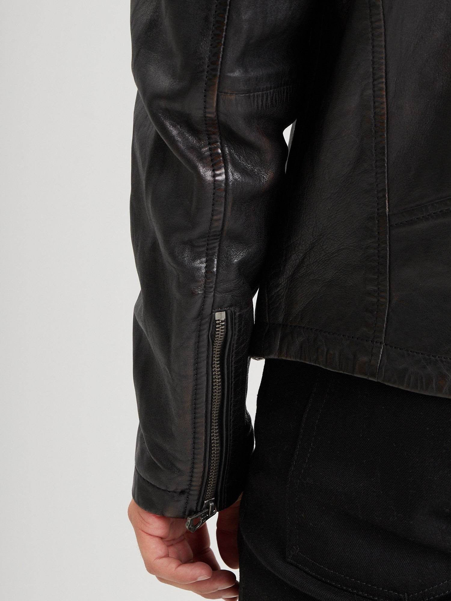 Miami - Blouson rock cuir homme - Image 10