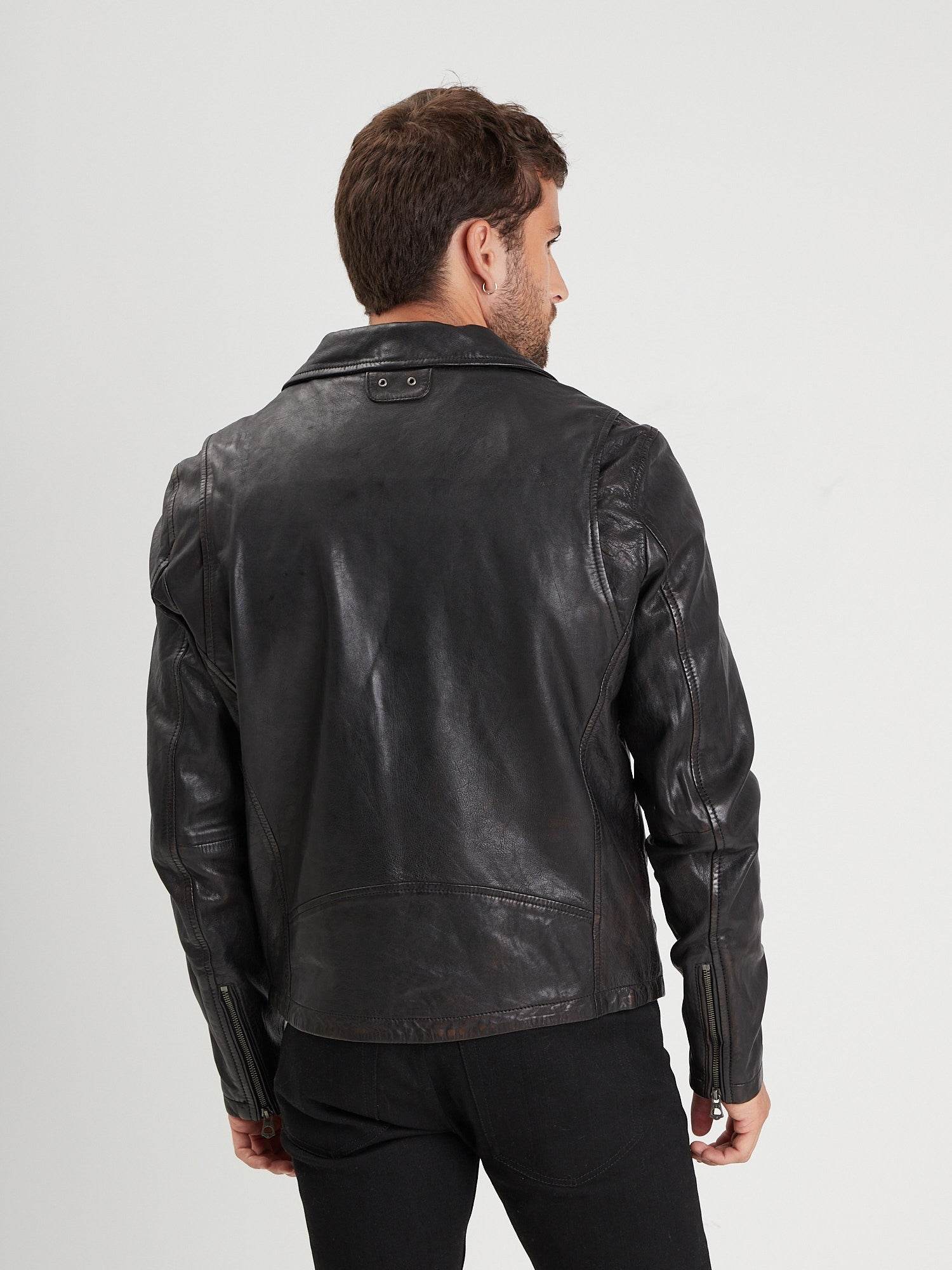 Miami - Blouson rock cuir homme - Image 6