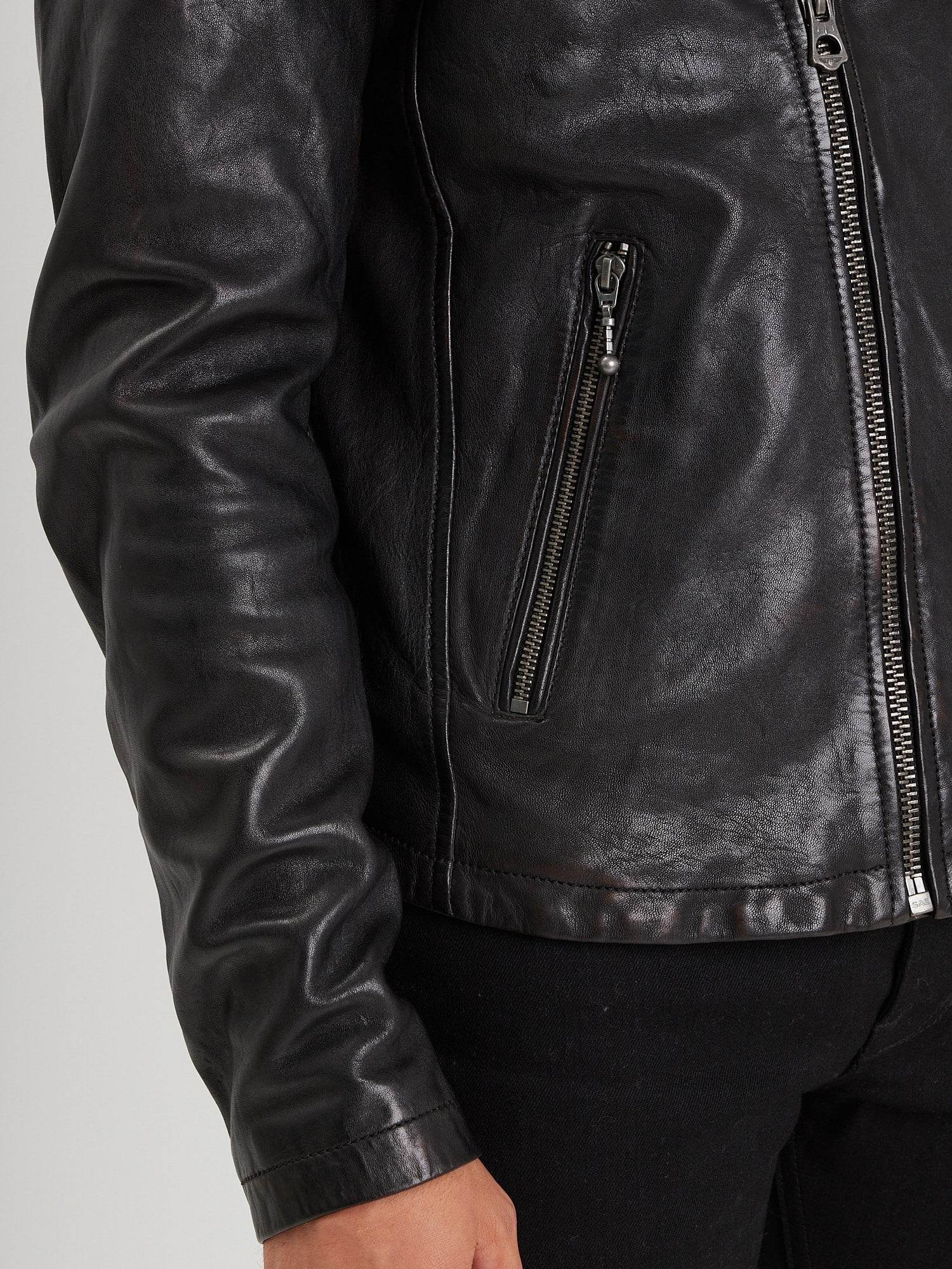 Miami - Blouson rock cuir homme - Image 9
