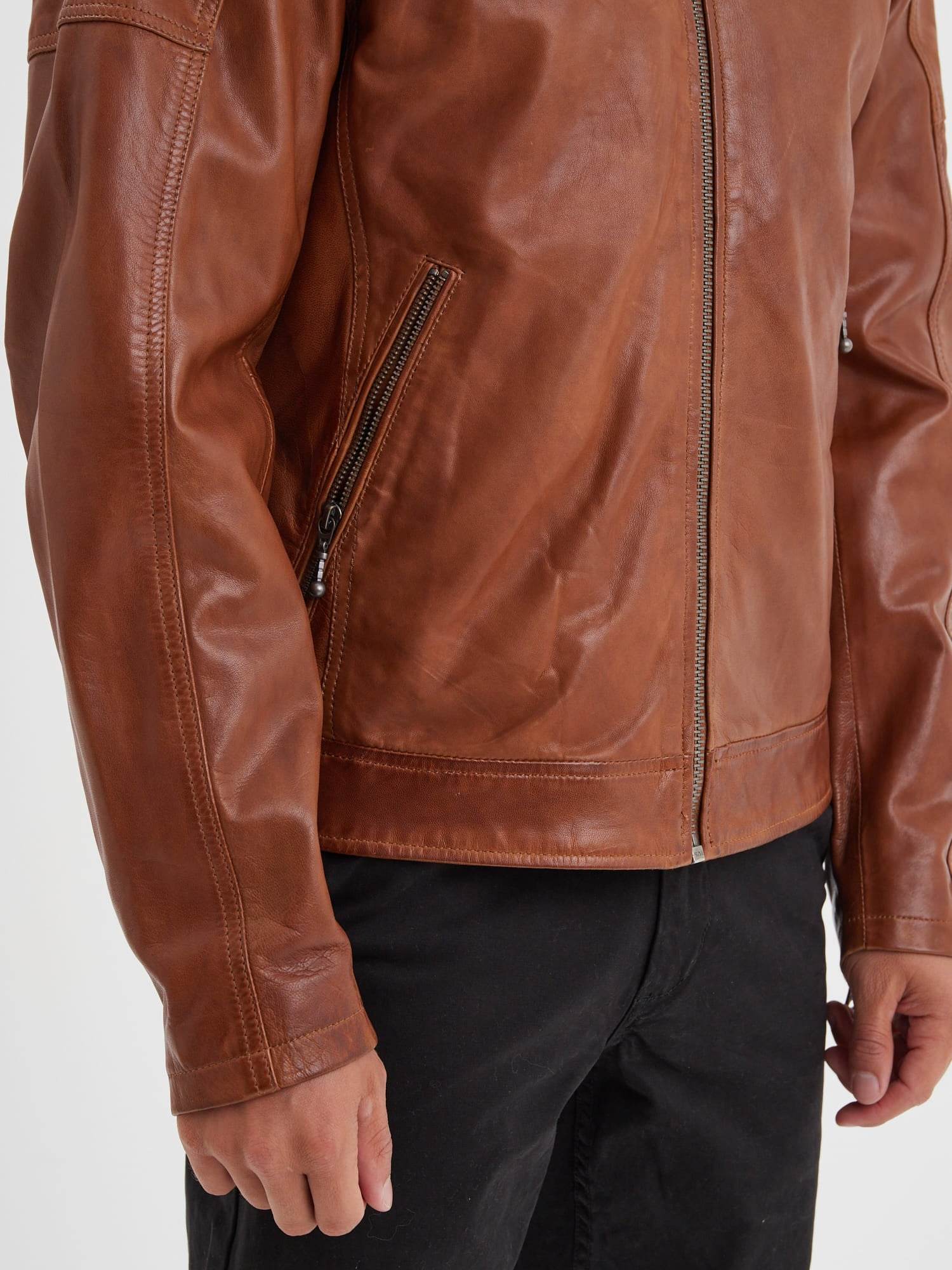 Mick - Blouson cuir rétro homme - Image 15