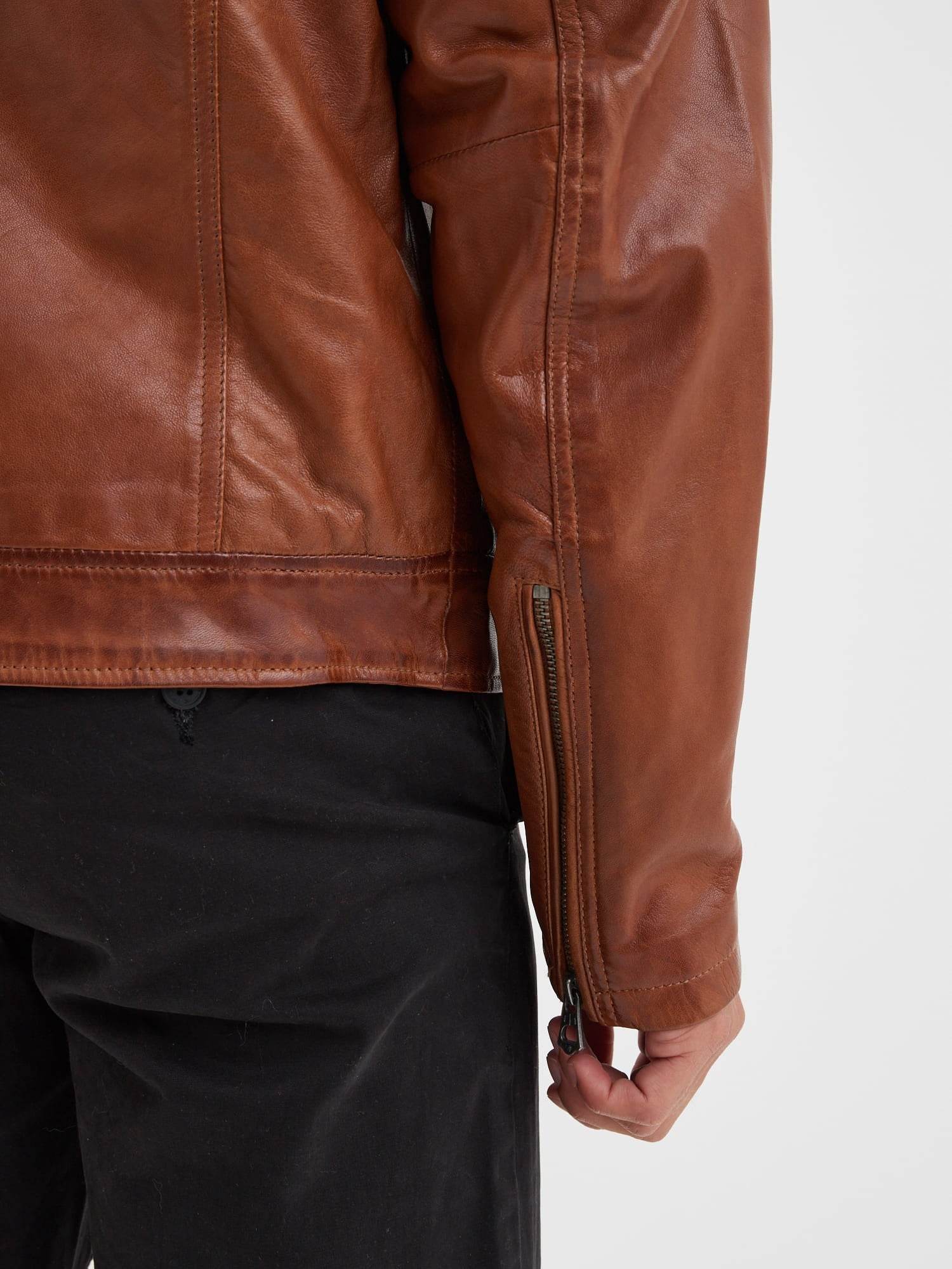 Mick - Blouson cuir rétro homme - Image 16