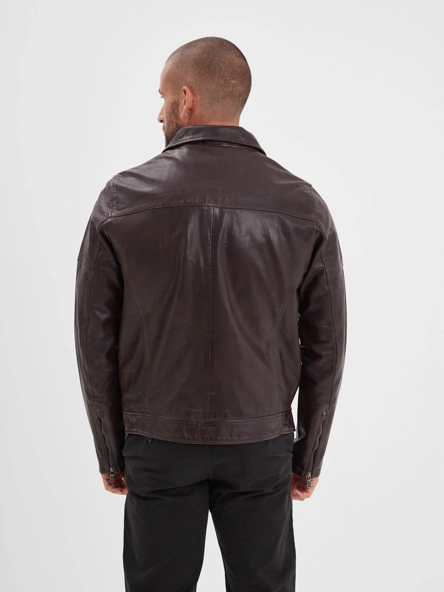 Mick - Blouson cuir rétro homme - Image 22