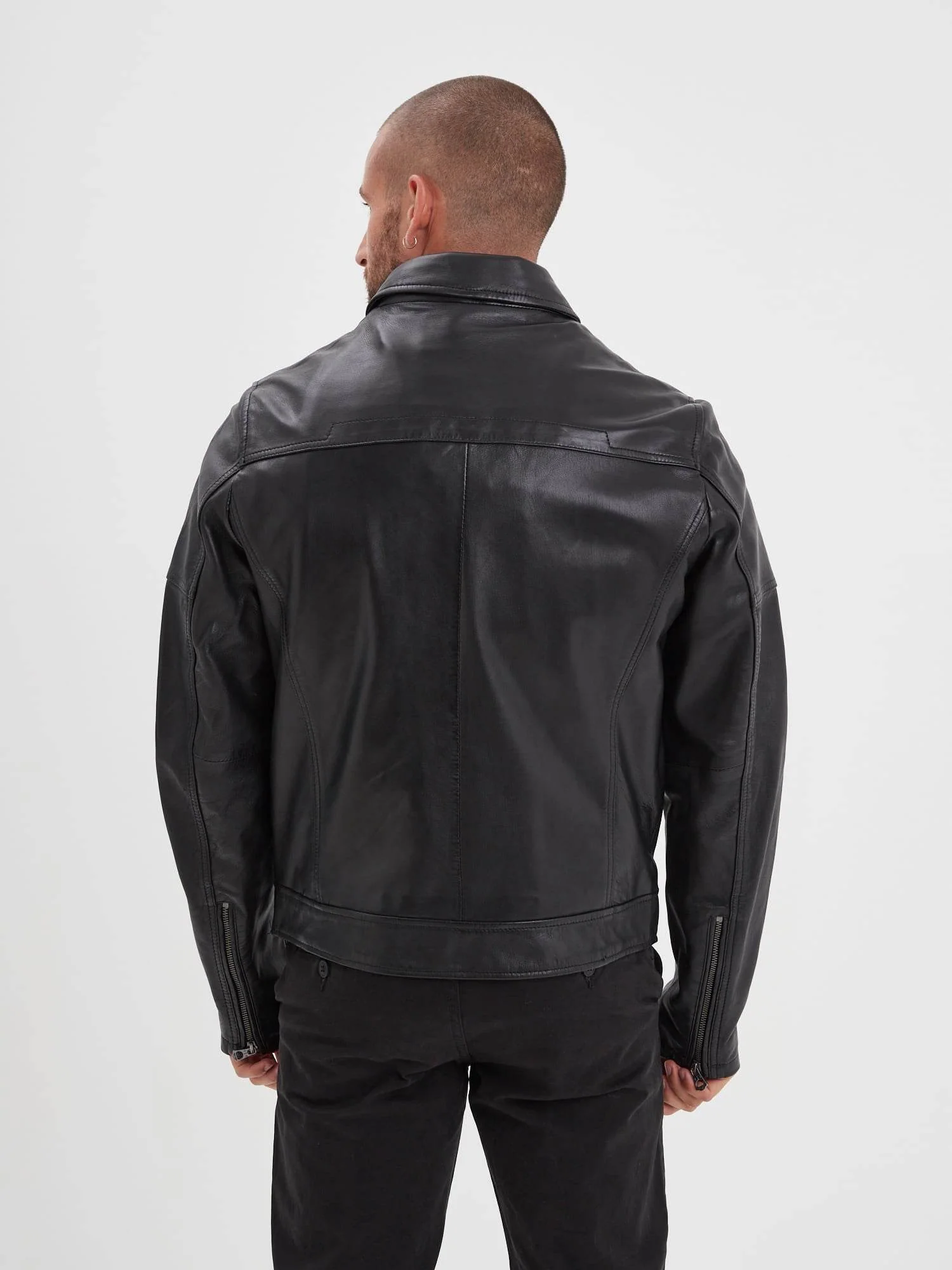 Mick - Blouson cuir rétro homme - Image 9