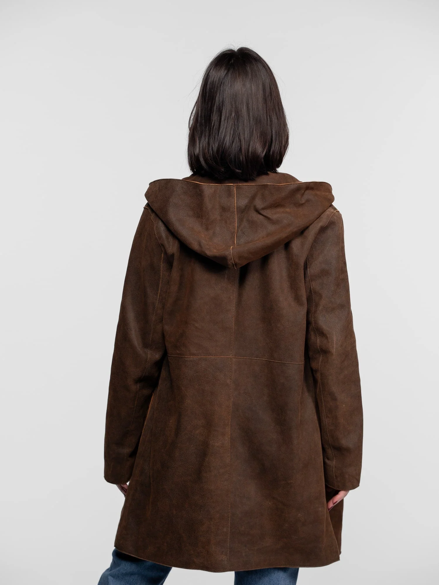 Mohave - Veste cuir capuche femme - Image 6