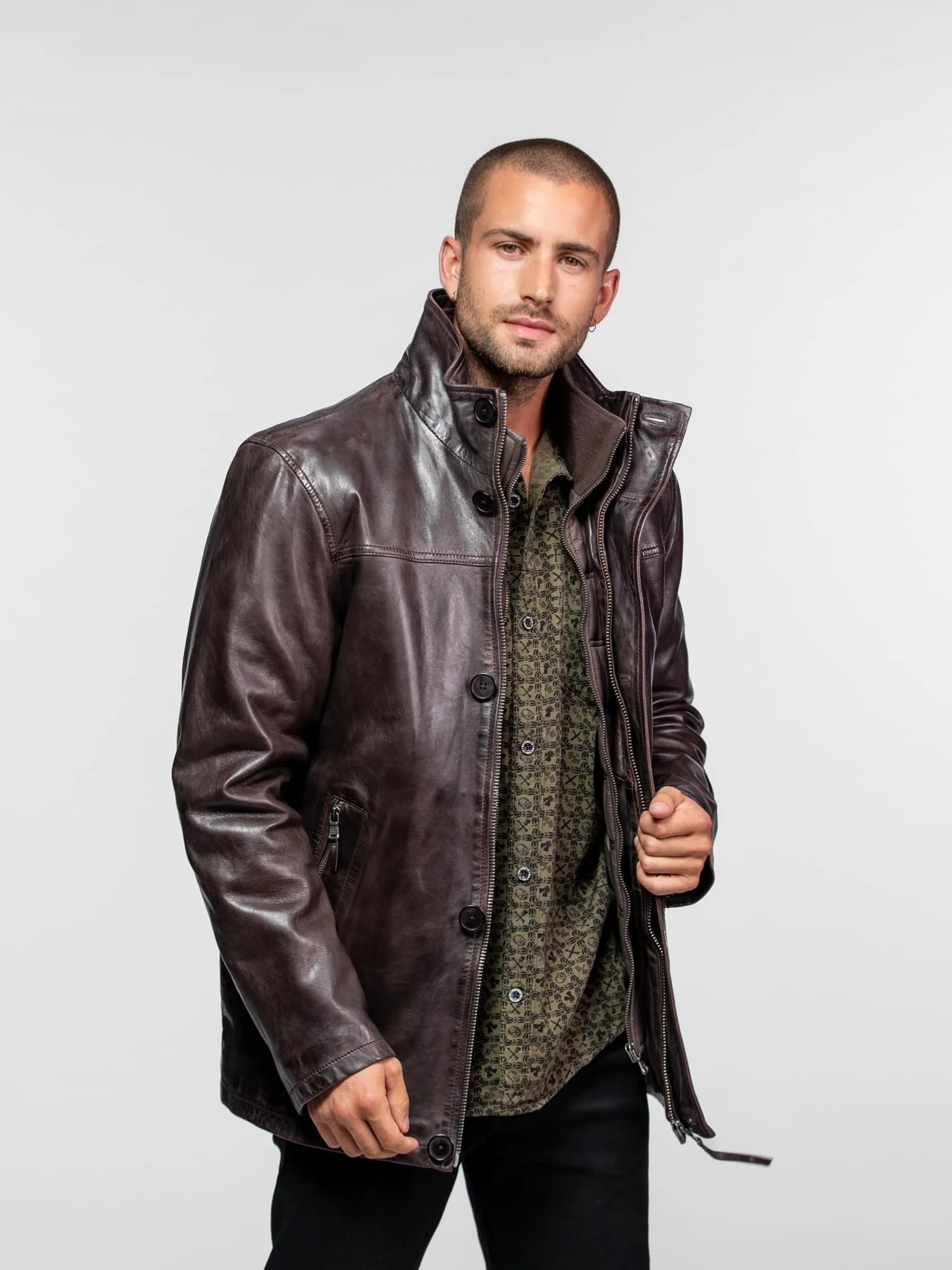 Moose - Veste cuir vintage homme - Image 16