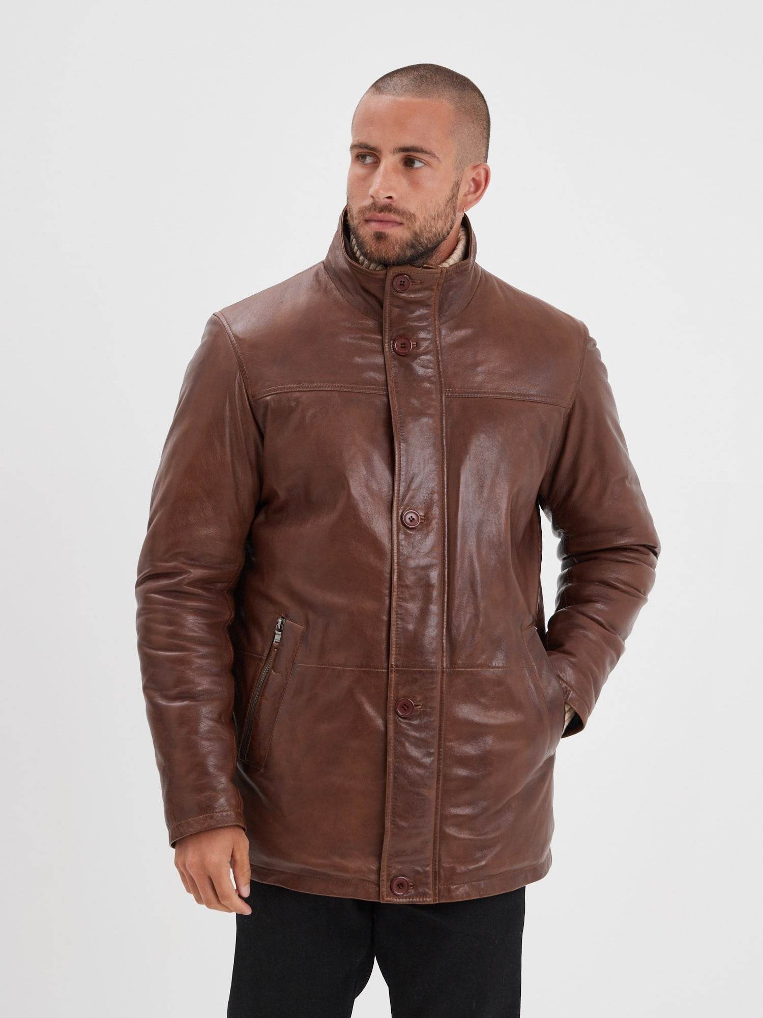 Moose - Veste cuir vintage homme - Image 4