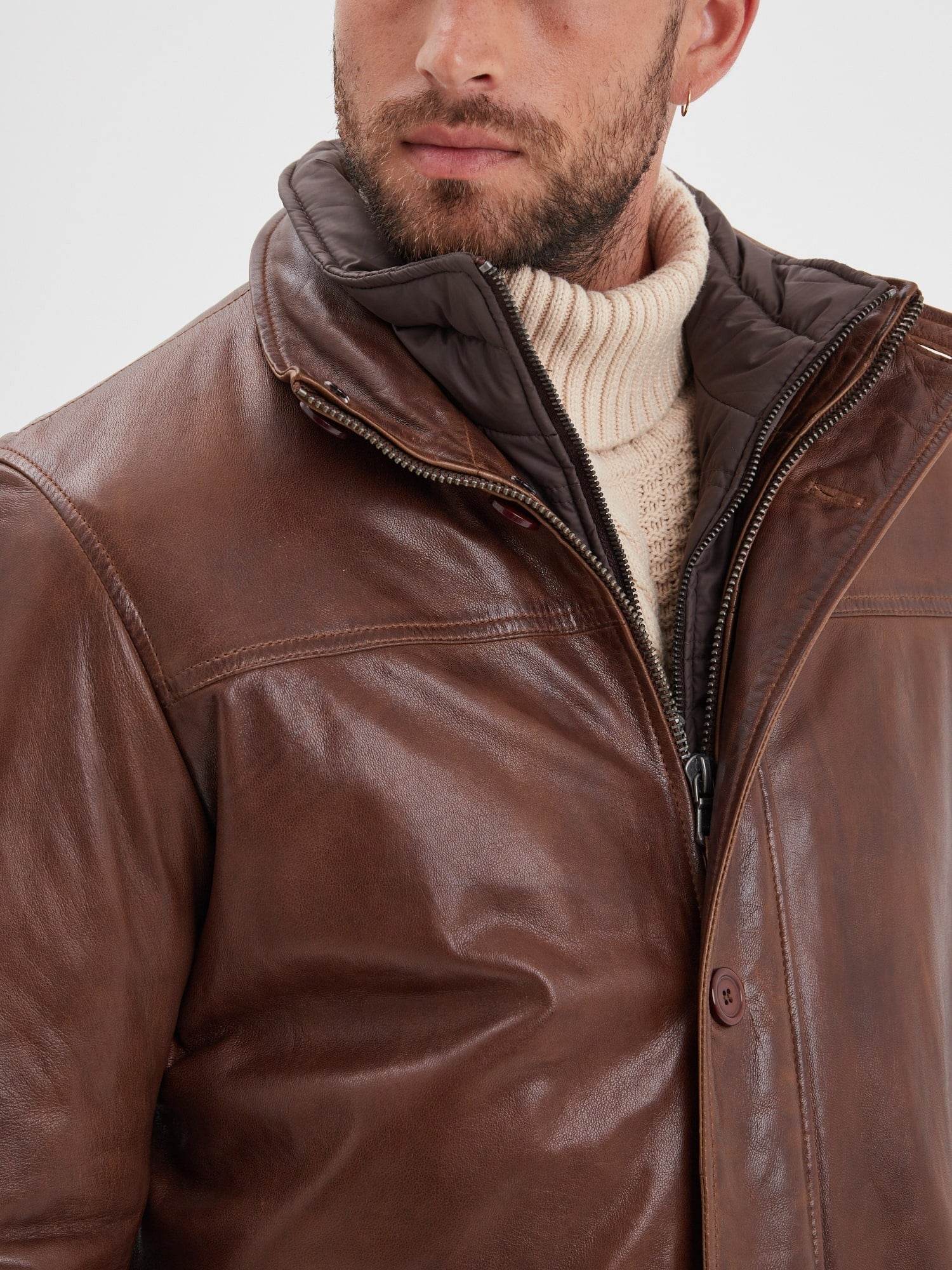 Moose - Veste cuir vintage homme - Image 5