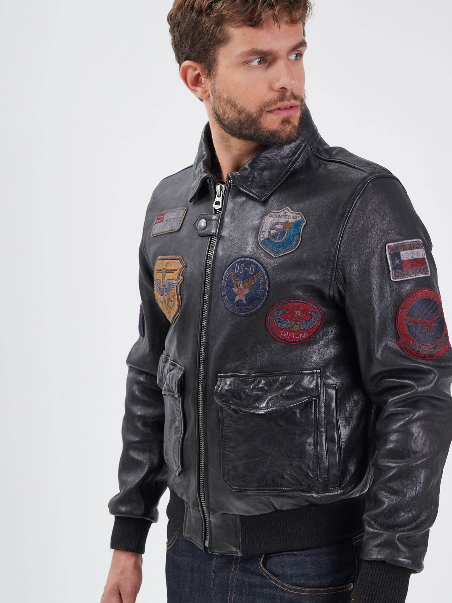 Mythic - Blouson air force cuir homme - Image 12