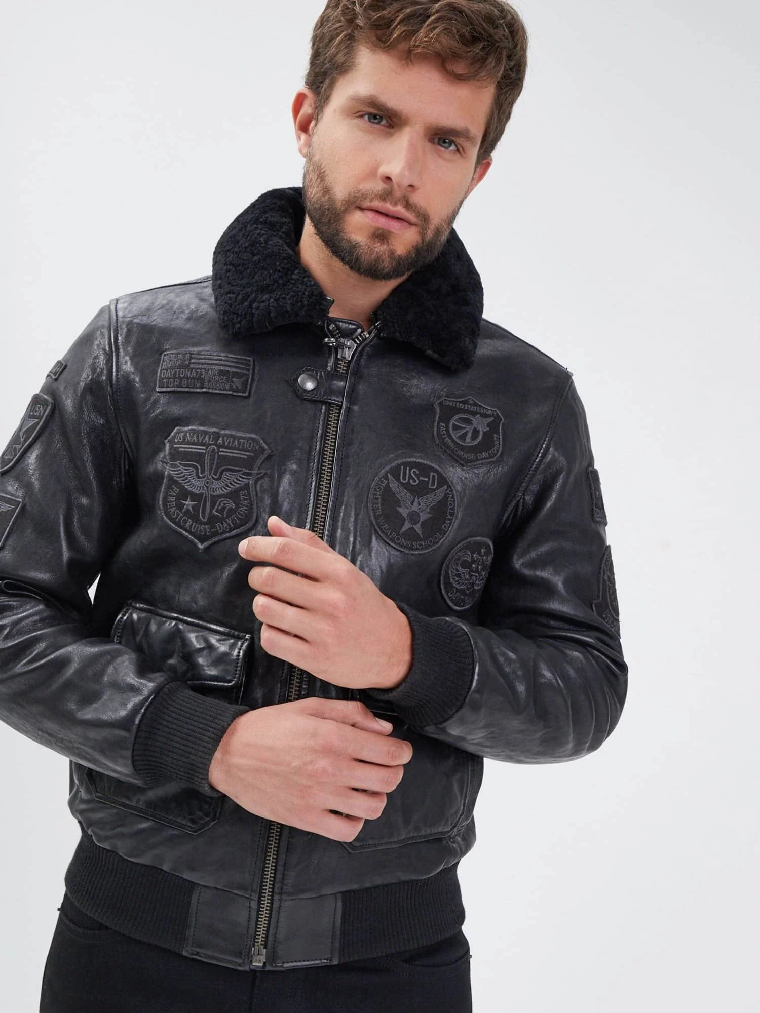 Mythic - Blouson air force cuir homme - Image 14