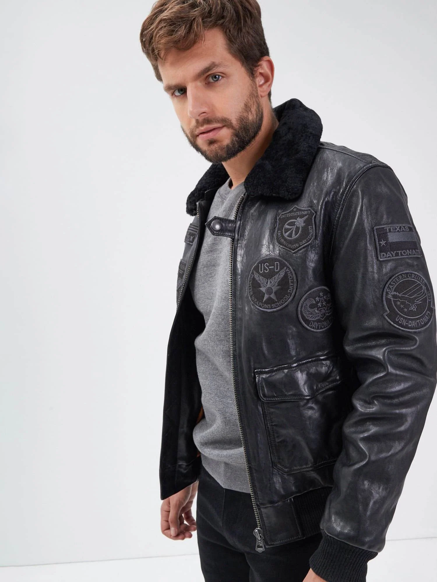 Mythic - Blouson air force cuir homme - Image 15