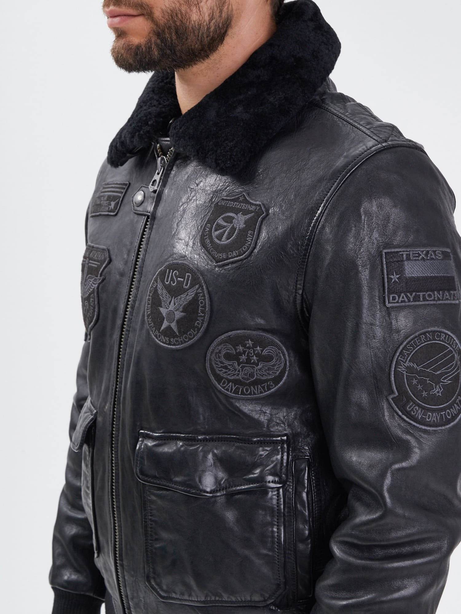 Mythic - Blouson air force cuir homme - Image 18