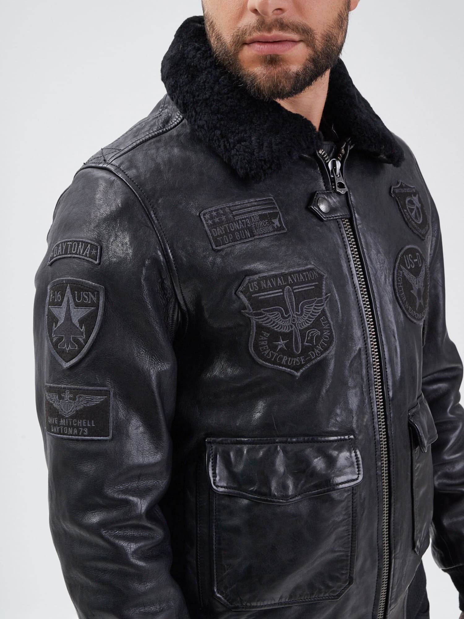 Mythic - Blouson air force cuir homme - Image 20